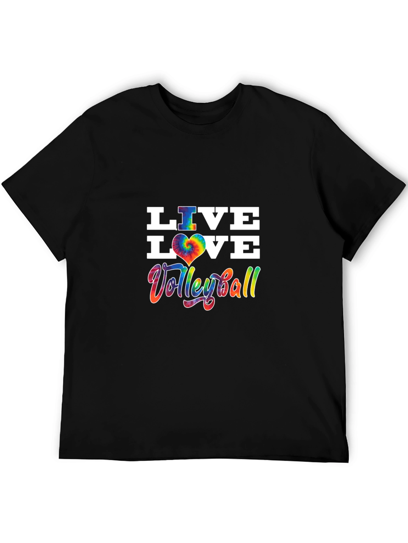 Live Love Volleyball Tie Dye Graphic Tee