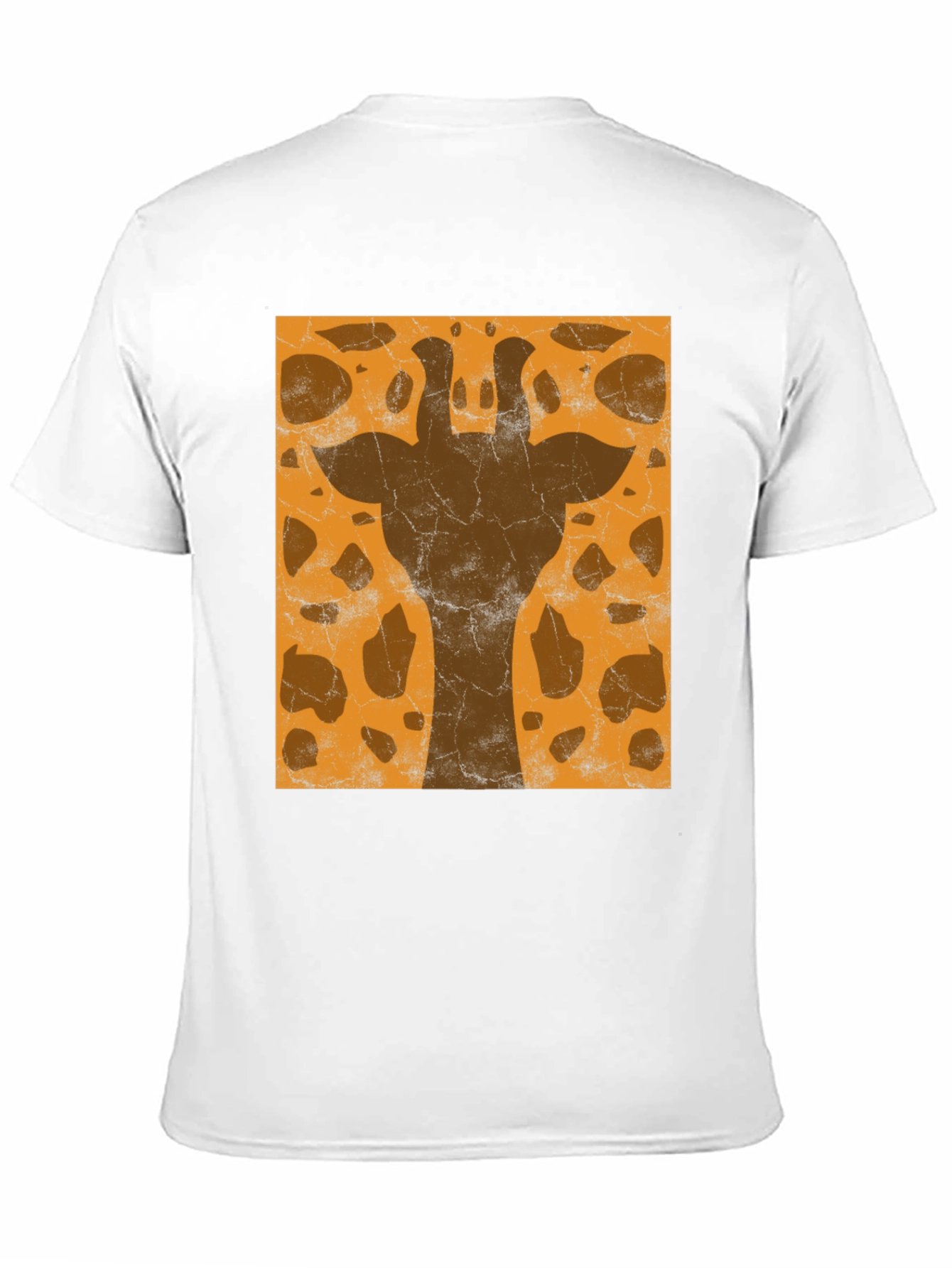Giraffe Print Graphic Tee - Stylish Black T-Shirt