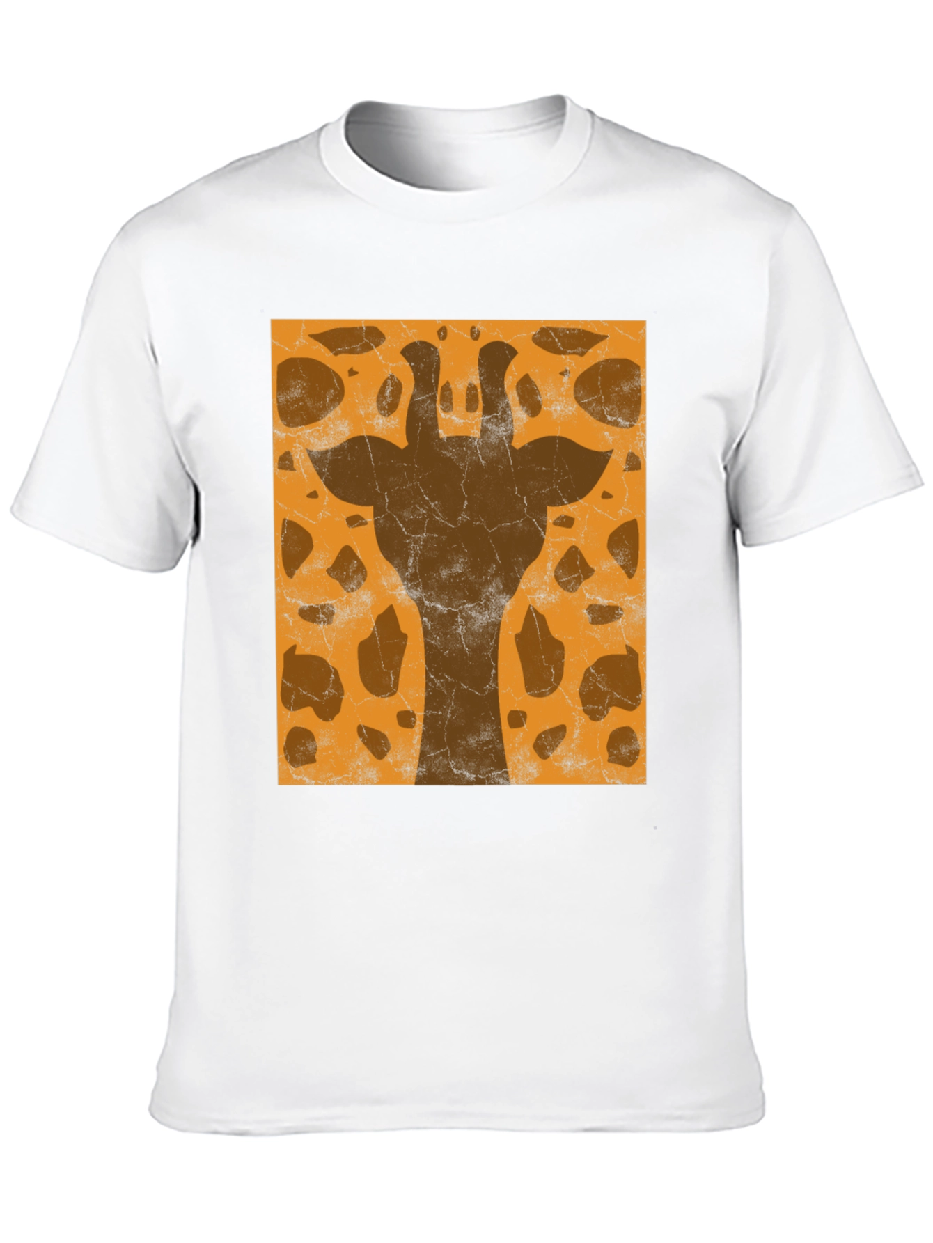 Giraffe Print Graphic Tee - Stylish Black T-Shirt