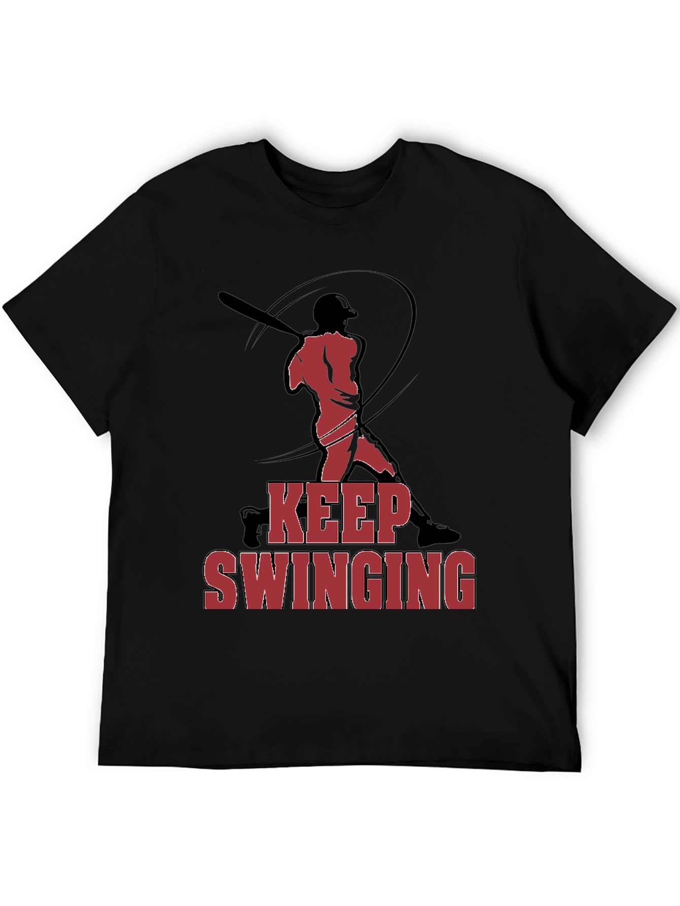Keep Swinging Baseball Graphic T-Shirt