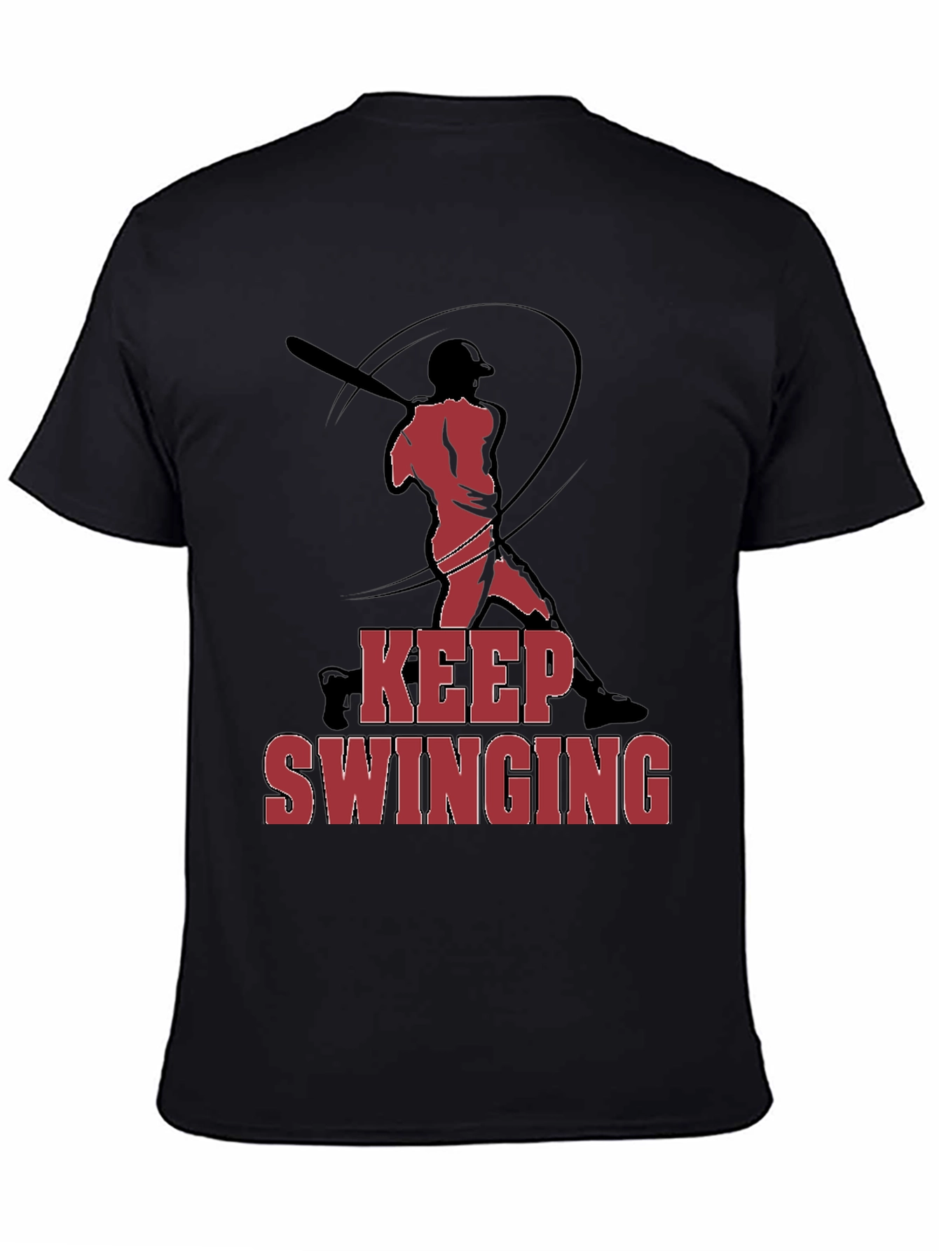 Keep Swinging Baseball Graphic T-Shirt