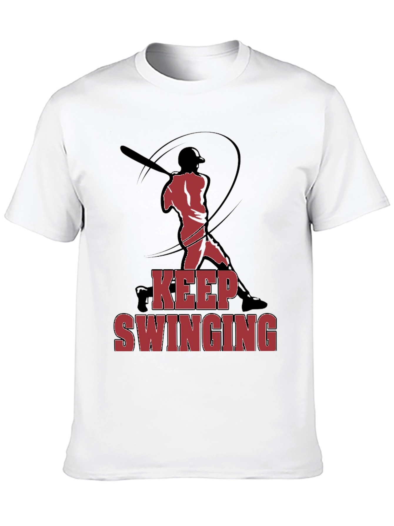 Keep Swinging Baseball Graphic T-Shirt