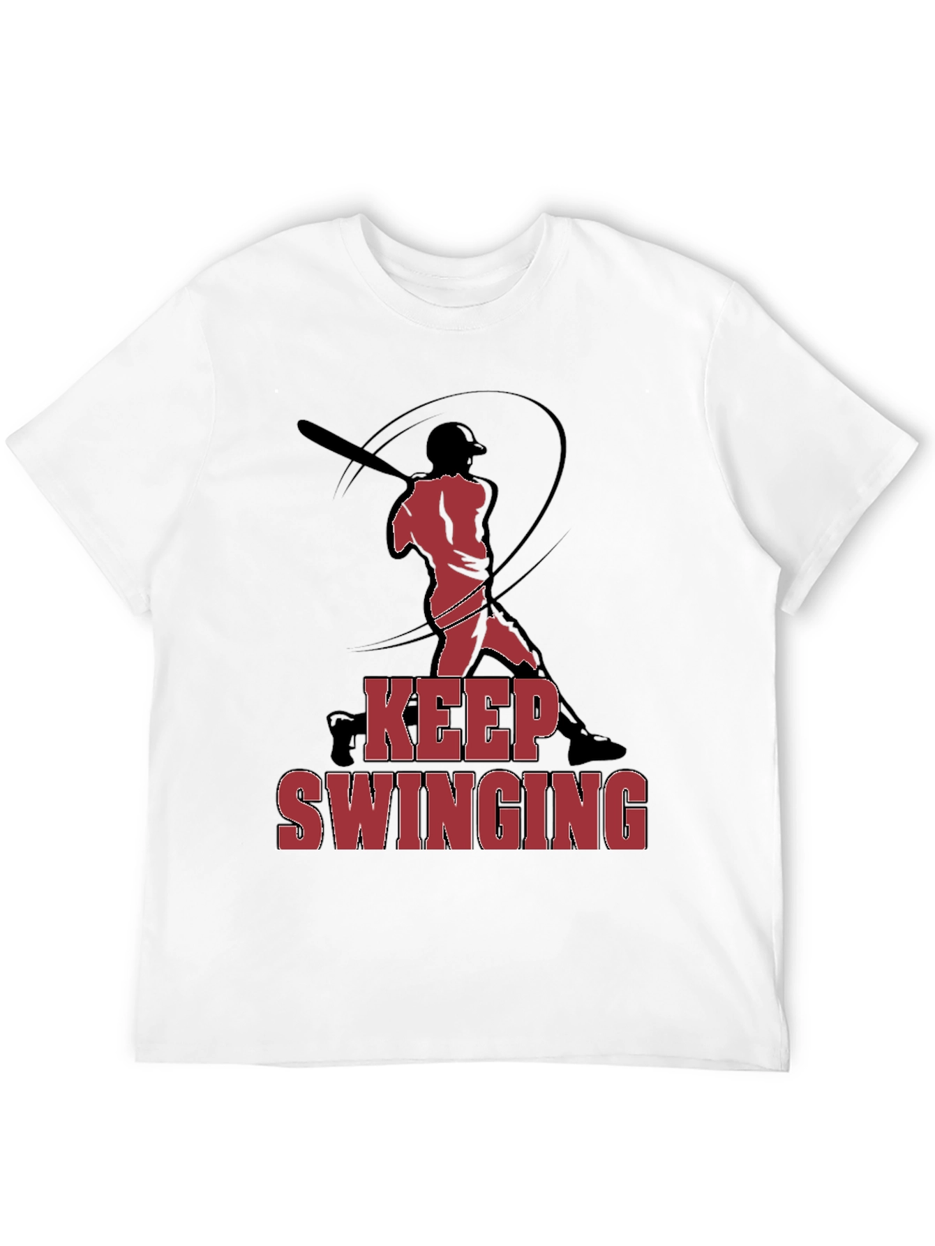 Keep Swinging Baseball Graphic T-Shirt