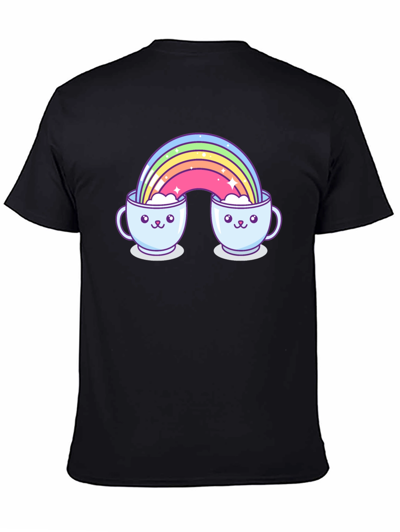 Rainbow Coffee Mug Graphic Tee