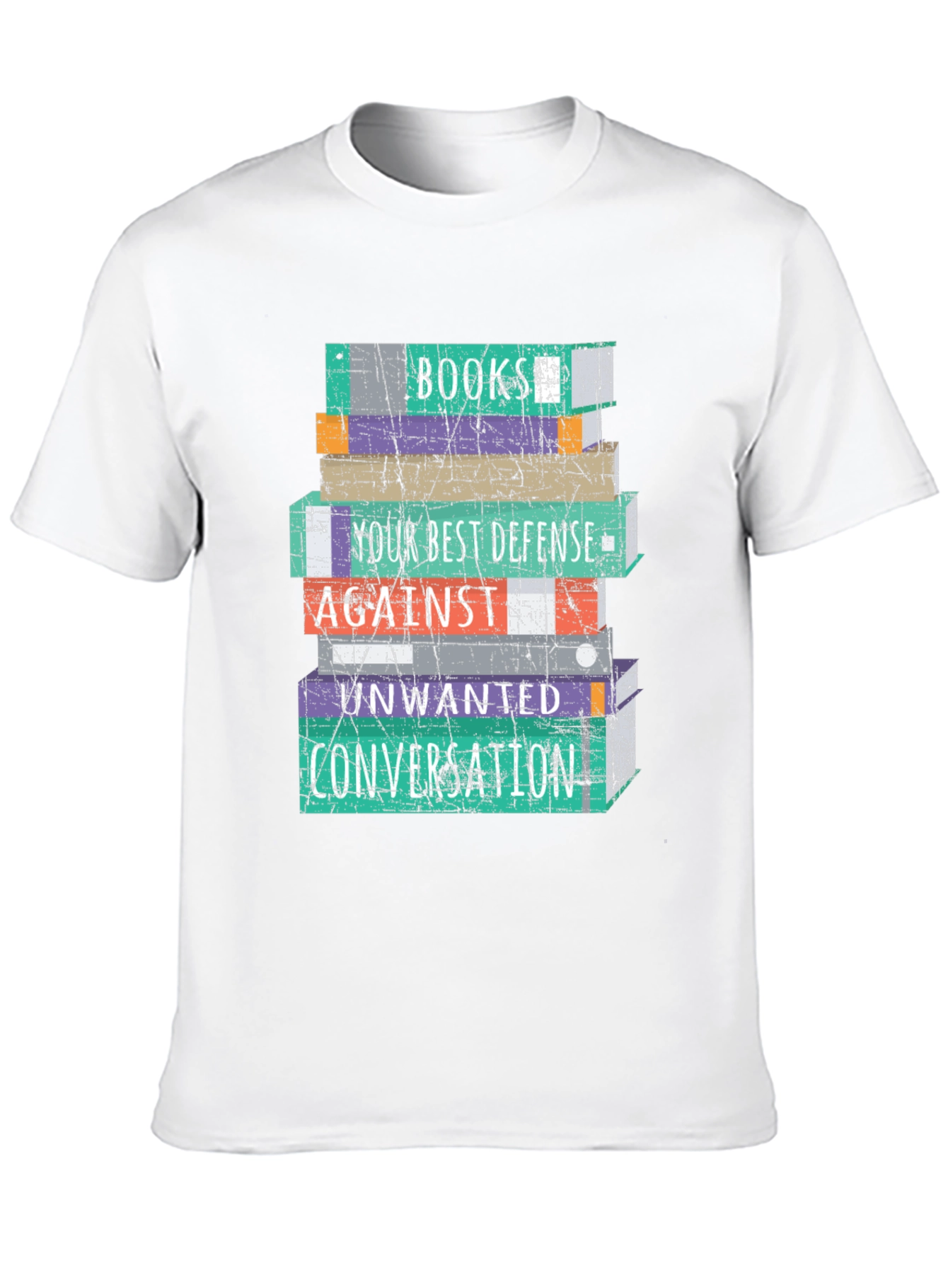 Book Stack T-Shirt - Your Best Defense