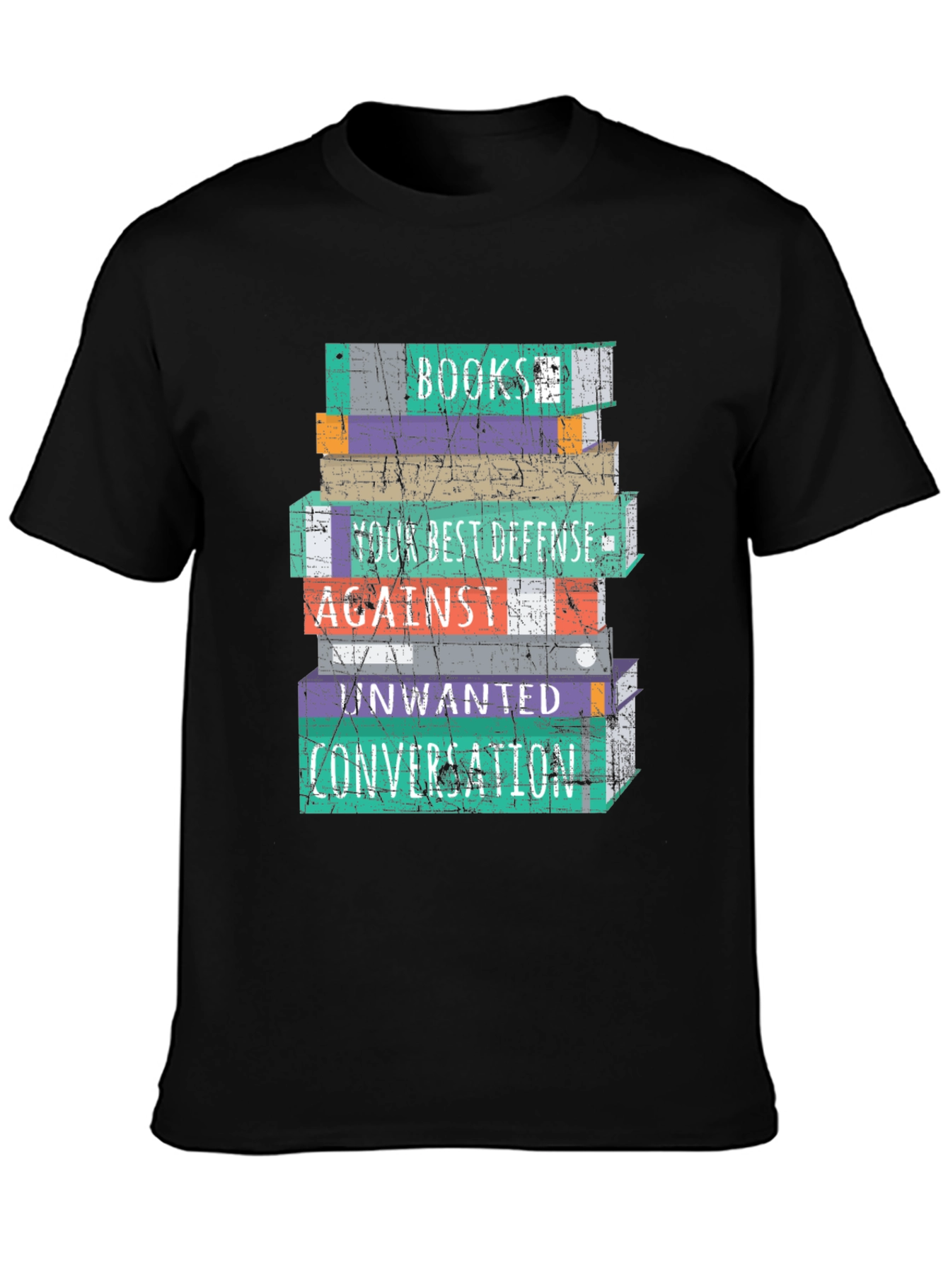 Book Stack T-Shirt - Your Best Defense