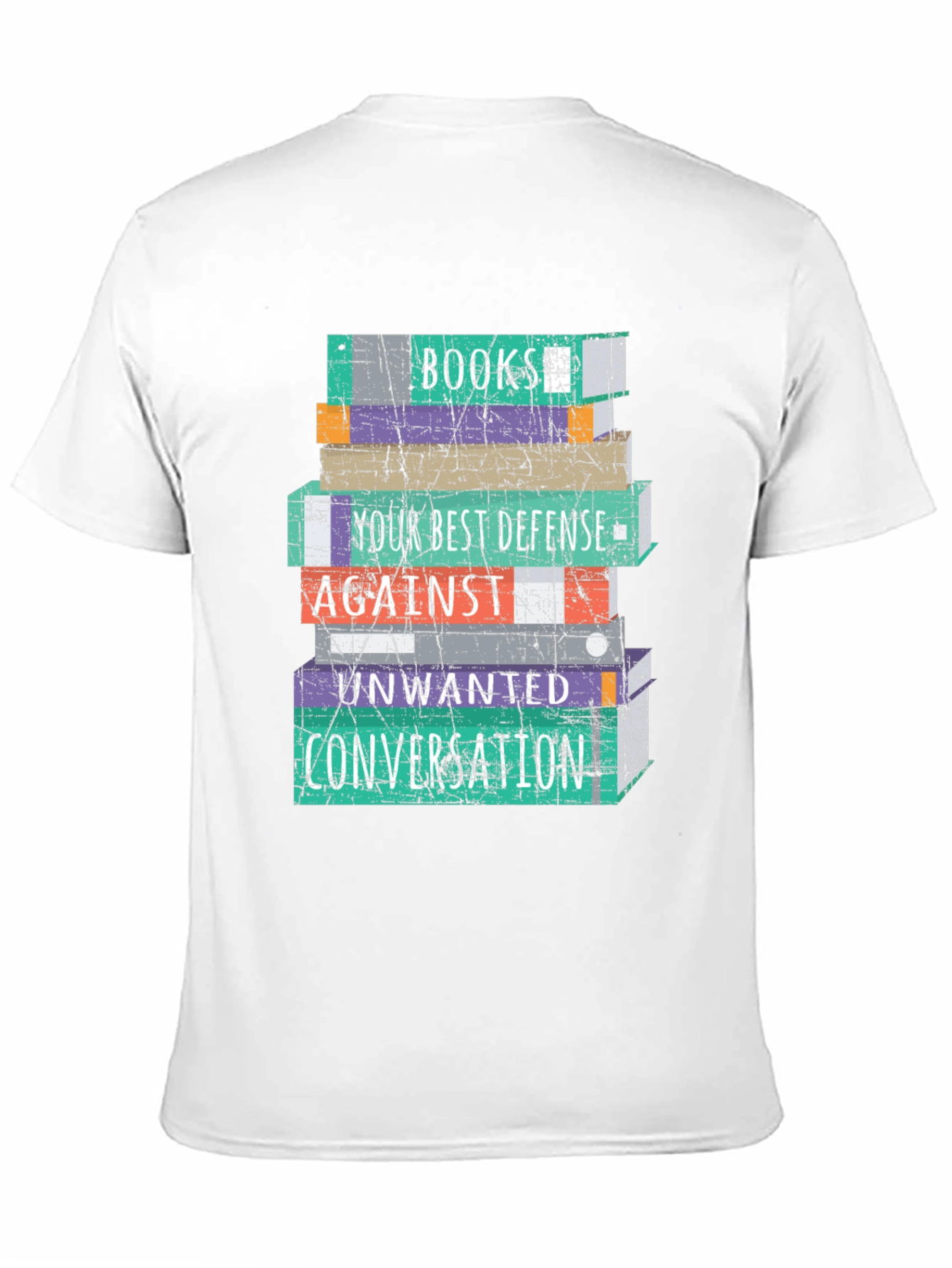 Book Stack T-Shirt - Your Best Defense