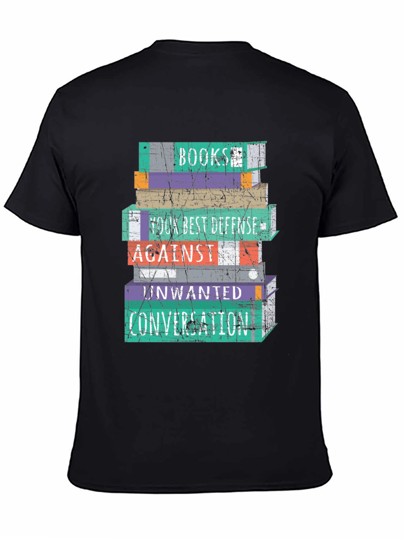 Book Stack T-Shirt - Your Best Defense