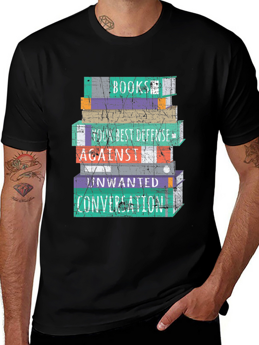 Book Stack T-Shirt - Your Best Defense
