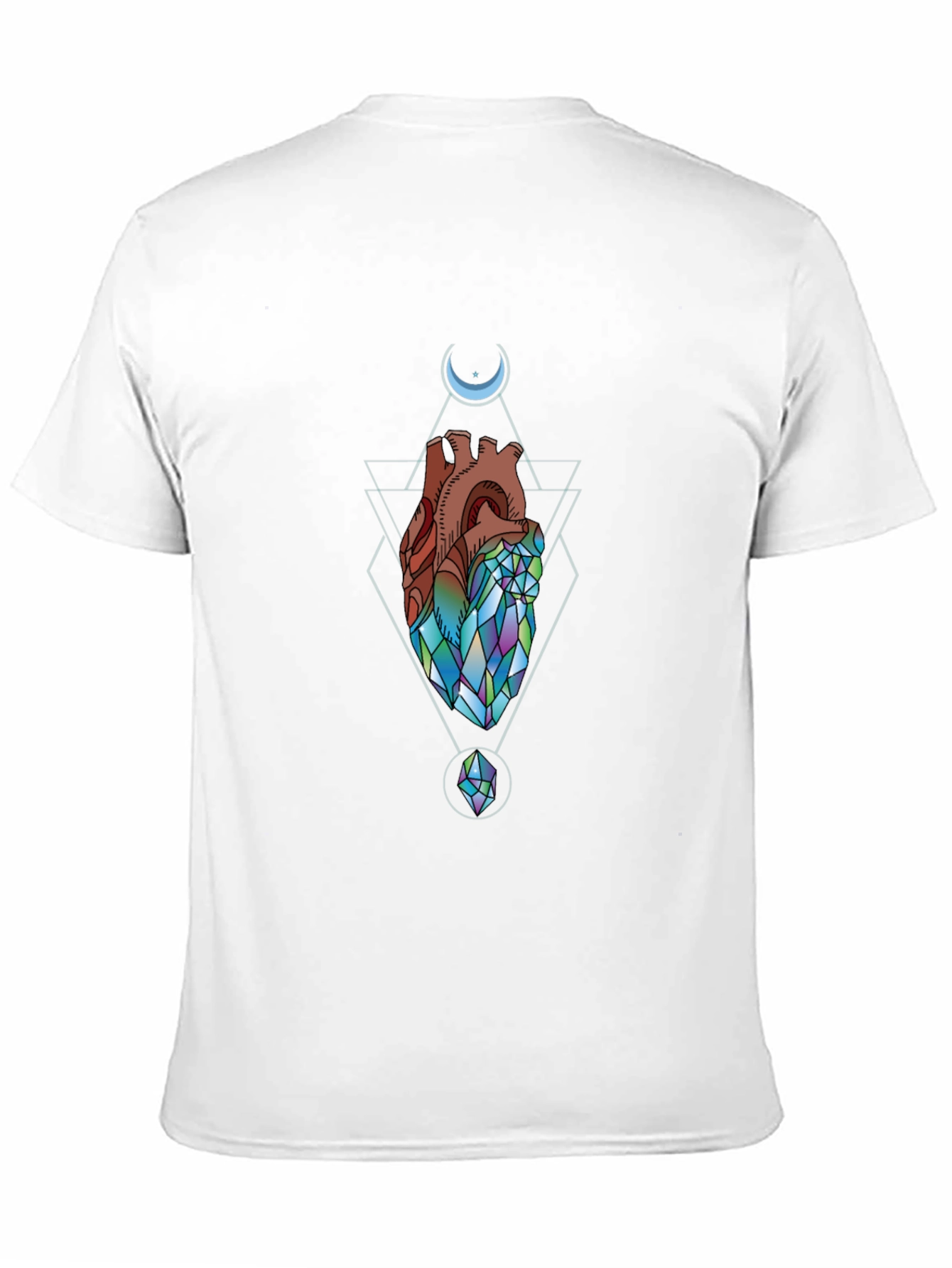 Geometric Heart T-Shirt - Artistic Design