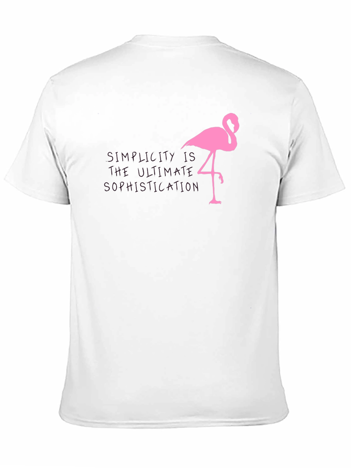 Simplicity Flamingo Graphic Tee - Sophisticated Style