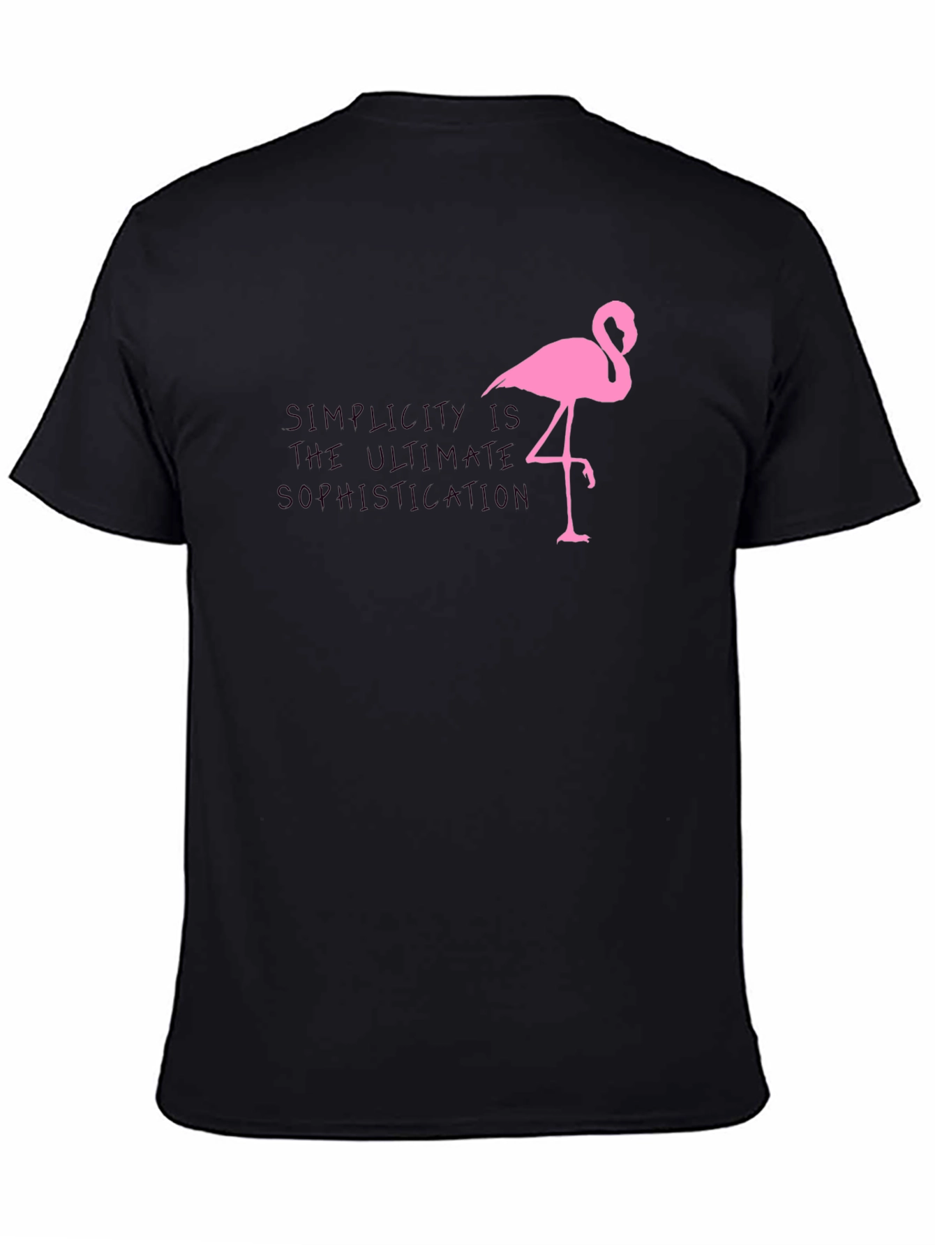 Simplicity Flamingo Graphic Tee - Sophisticated Style