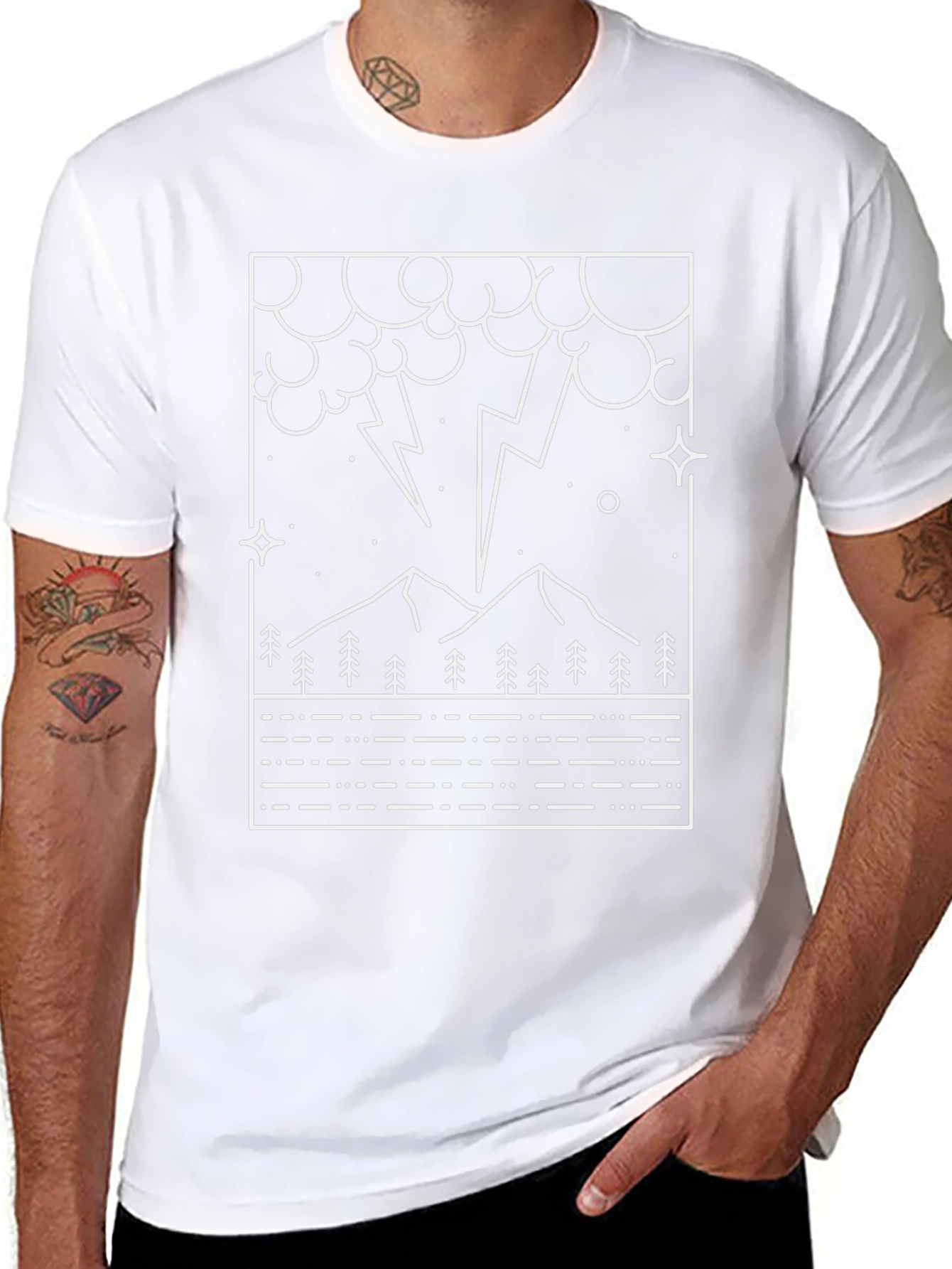 Lightning Mountain Graphic Tee