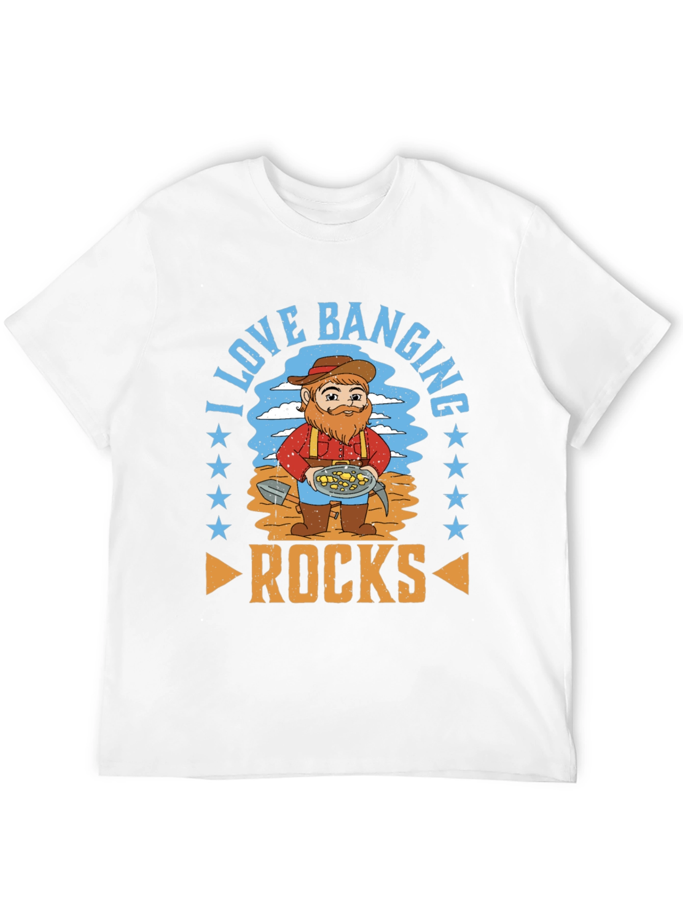 I Love Banging Rocks Funny T-Shirt