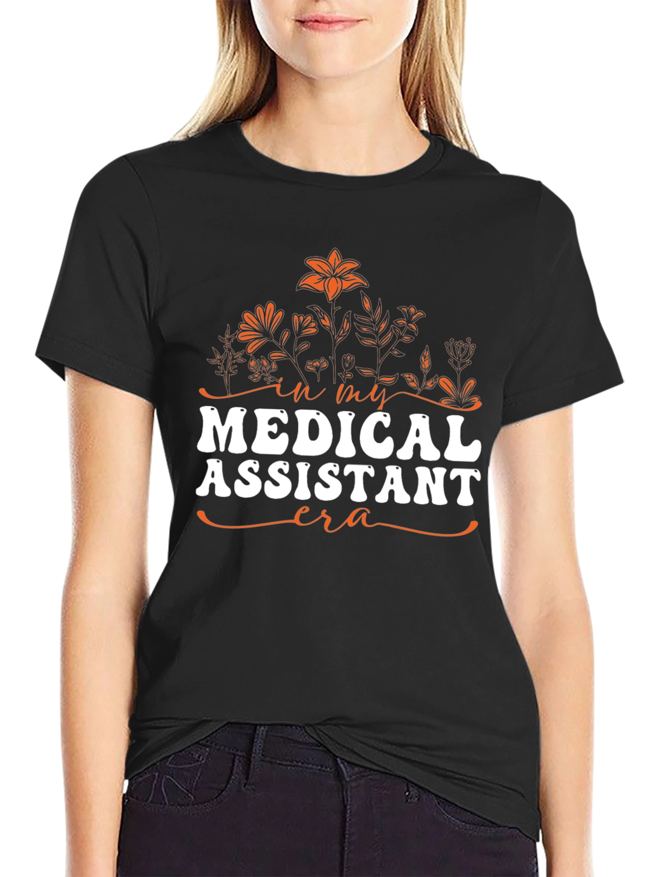 Medical Assistant Era T-Shirt - Floral Design