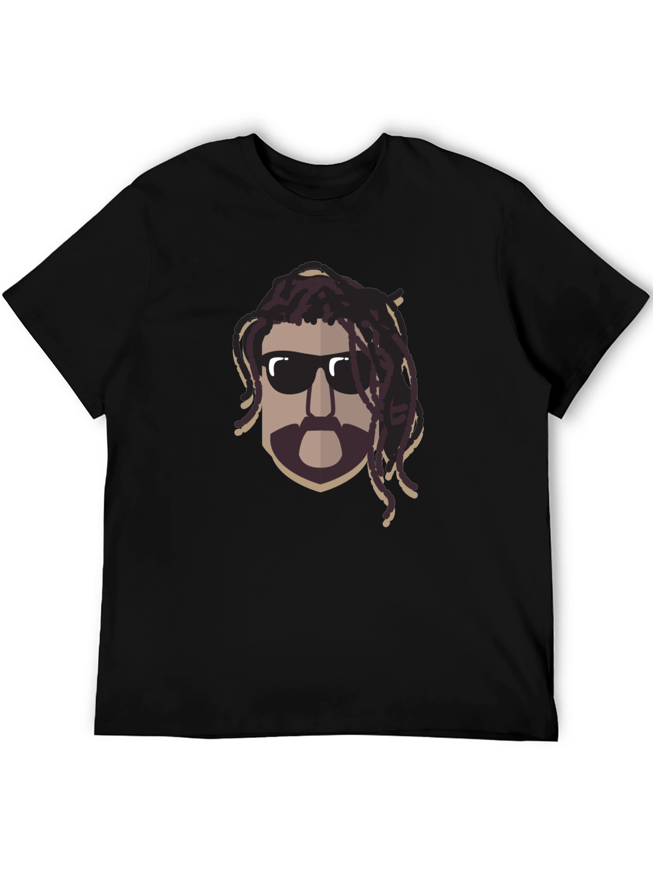 Cool Dude Graphic Tee - Black Cotton Blend