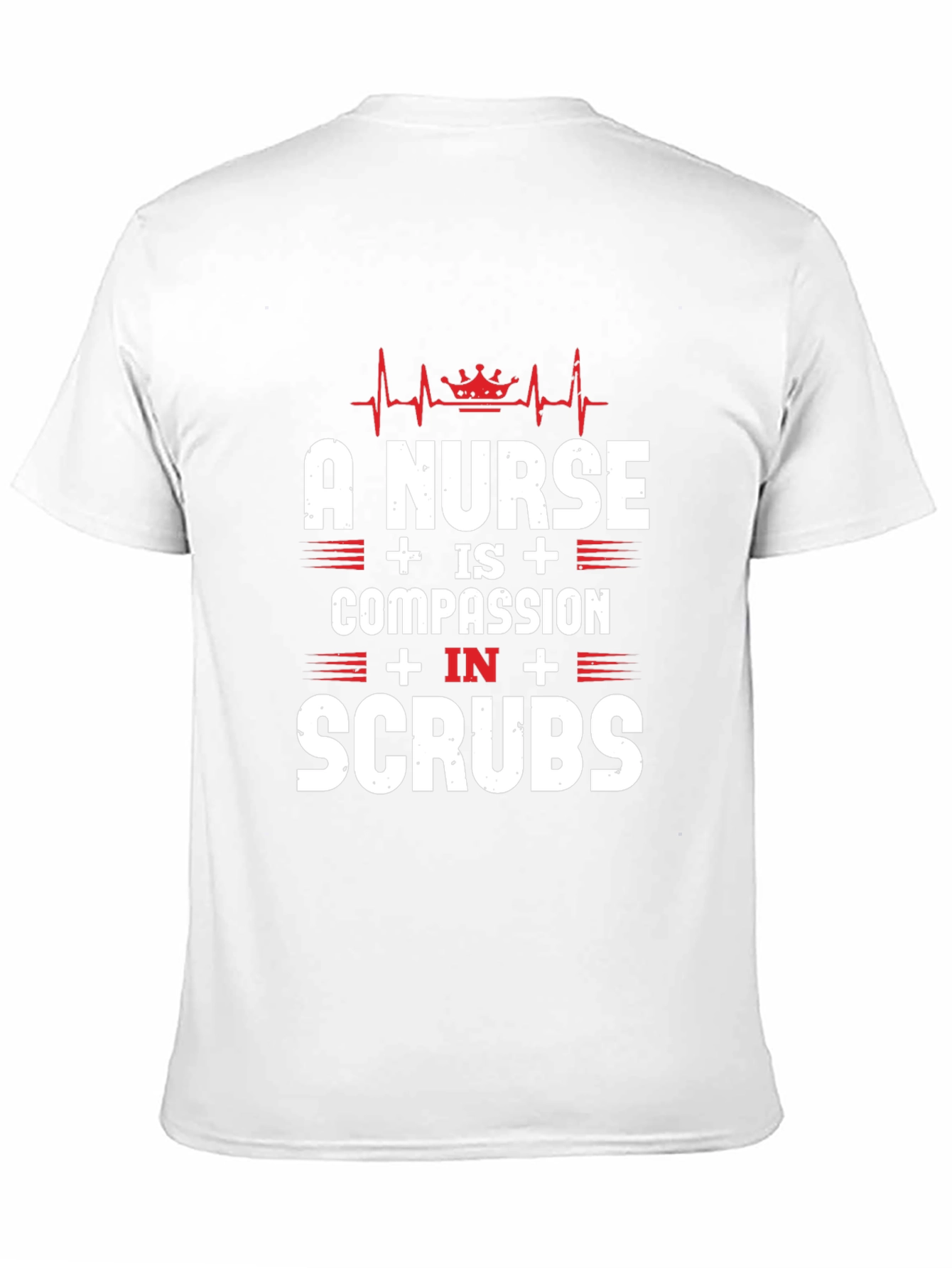 Nurse Compassion in Scrubs Graphic Tee - Black