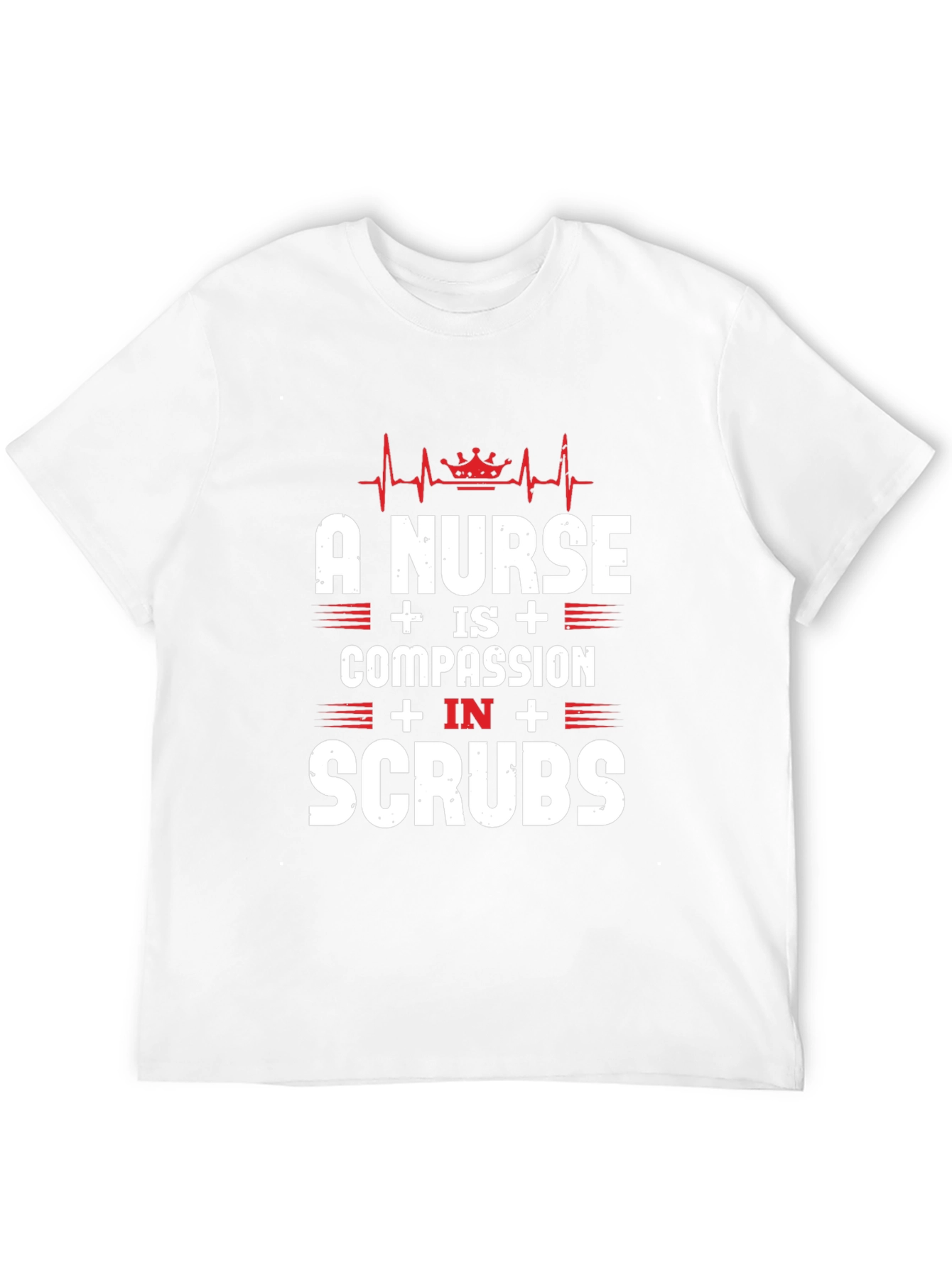 Nurse Compassion in Scrubs Graphic Tee - Black