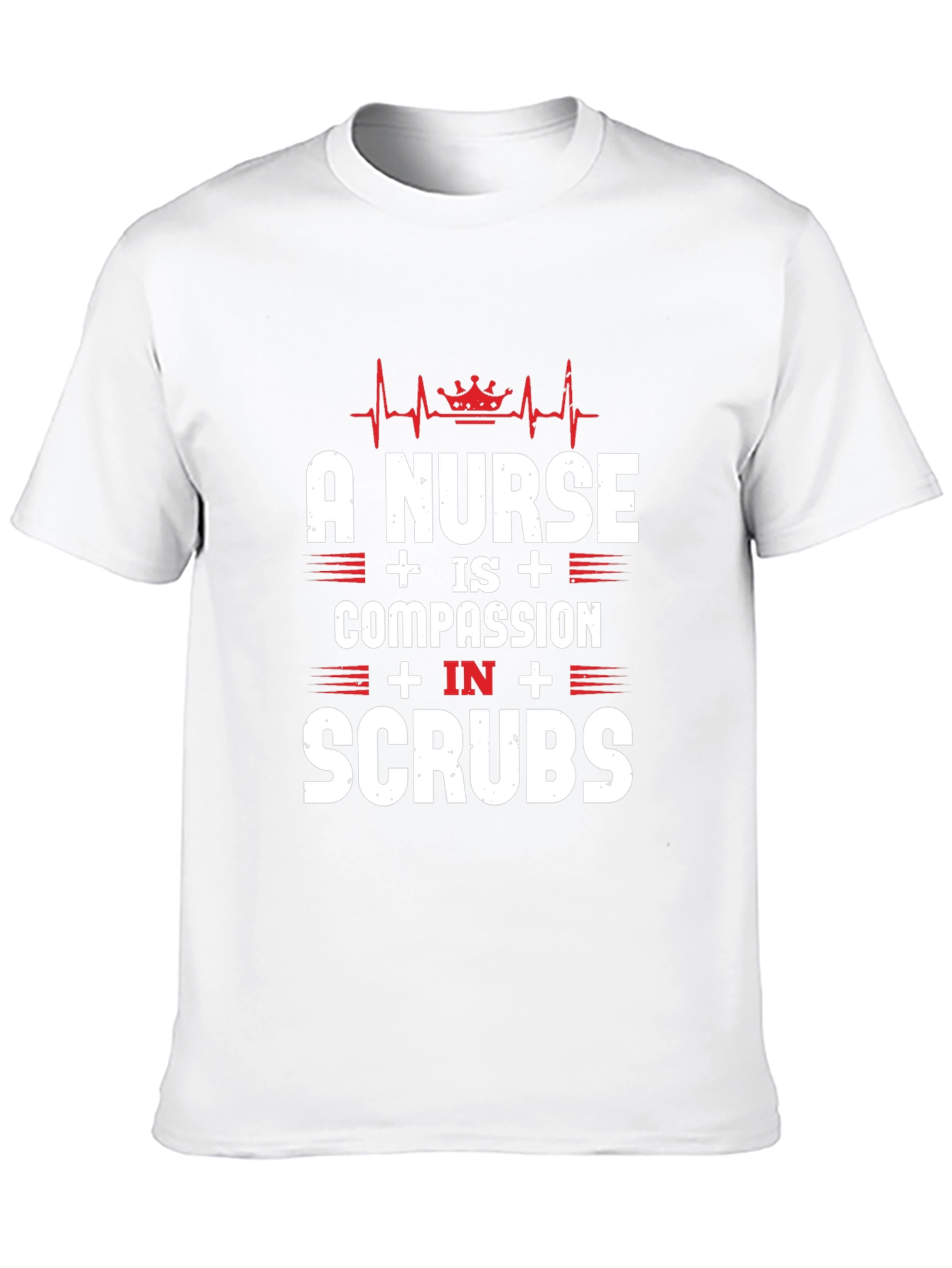 Nurse Compassion in Scrubs Graphic Tee - Black