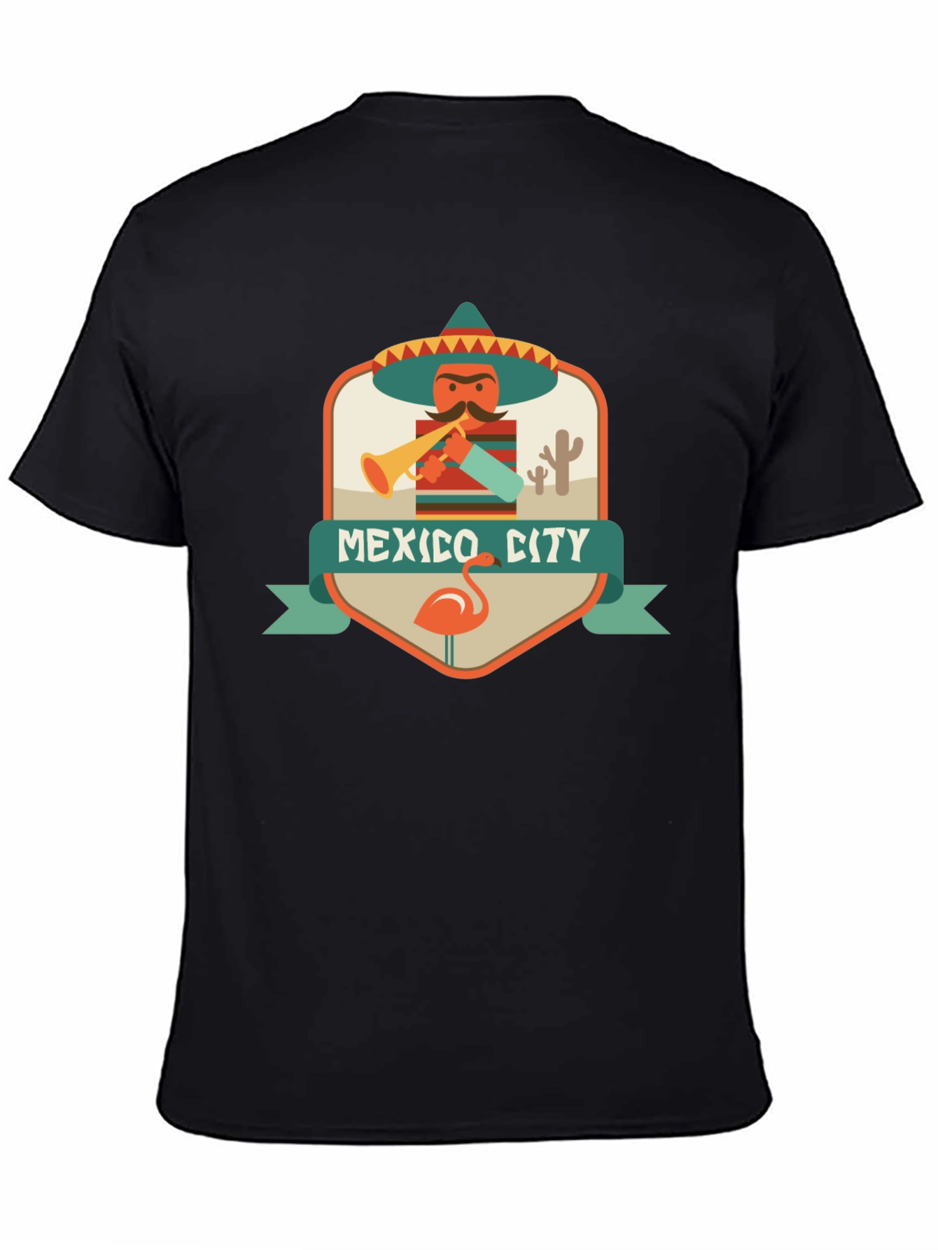 Mexico City Graphic Tee - Mens Black T-Shirt