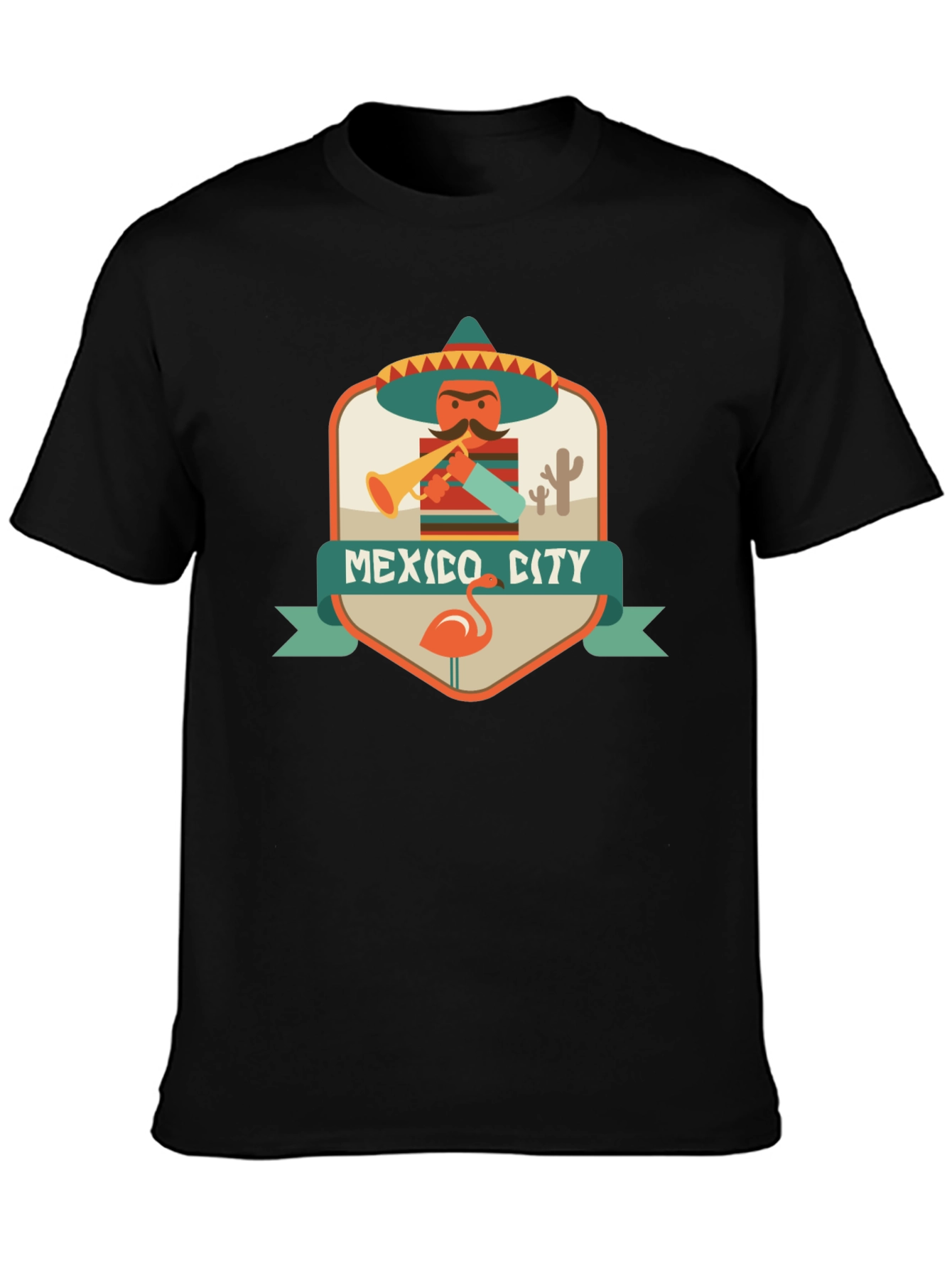 Mexico City Graphic Tee - Mens Black T-Shirt