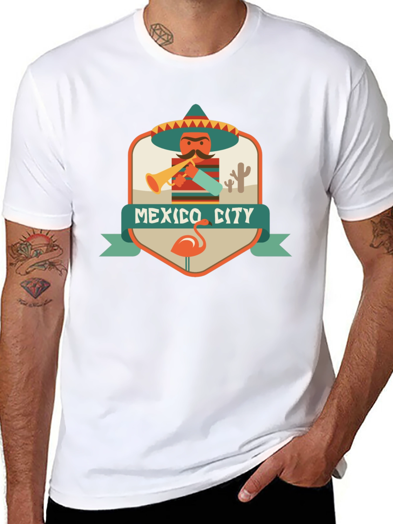 Mexico City Graphic Tee - Mens Black T-Shirt