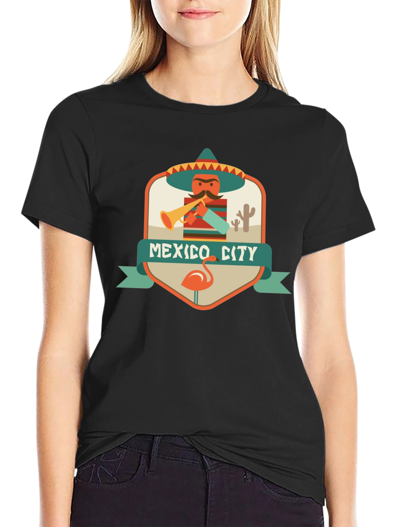Mexico City Graphic Tee - Mens Black T-Shirt