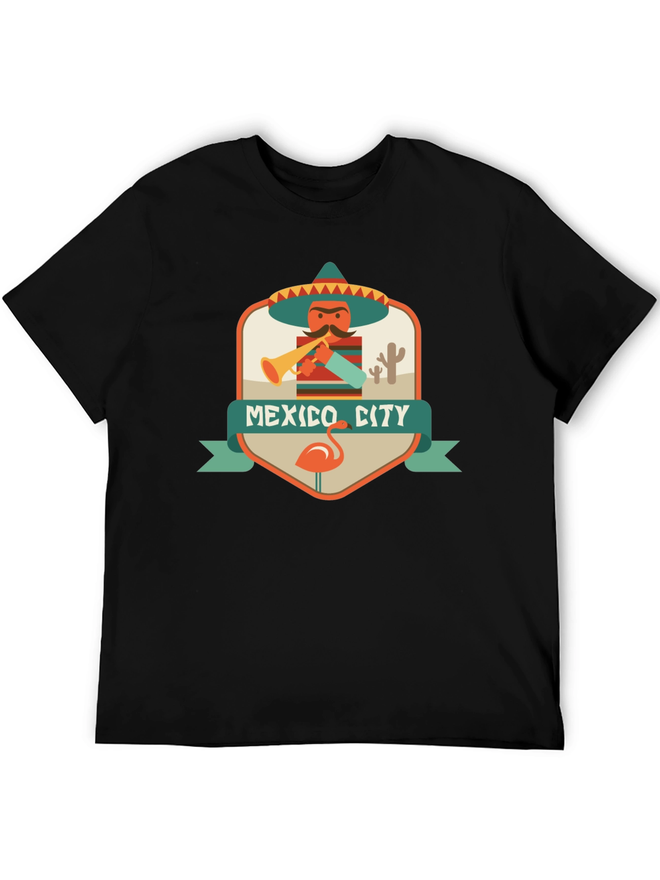 Mexico City Graphic Tee - Mens Black T-Shirt
