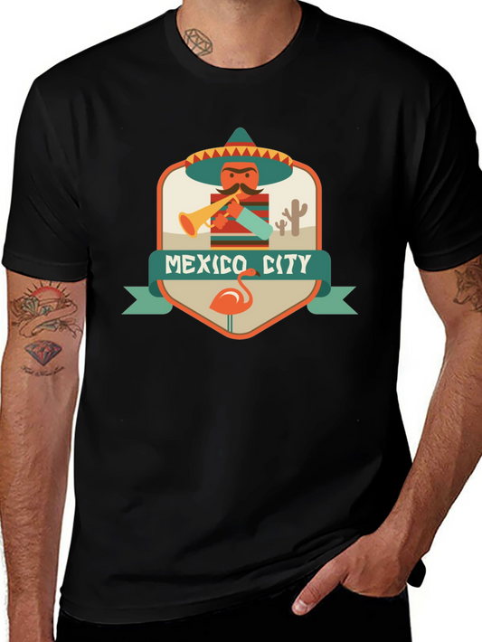 Mexico City Graphic Tee - Mens Black T-Shirt