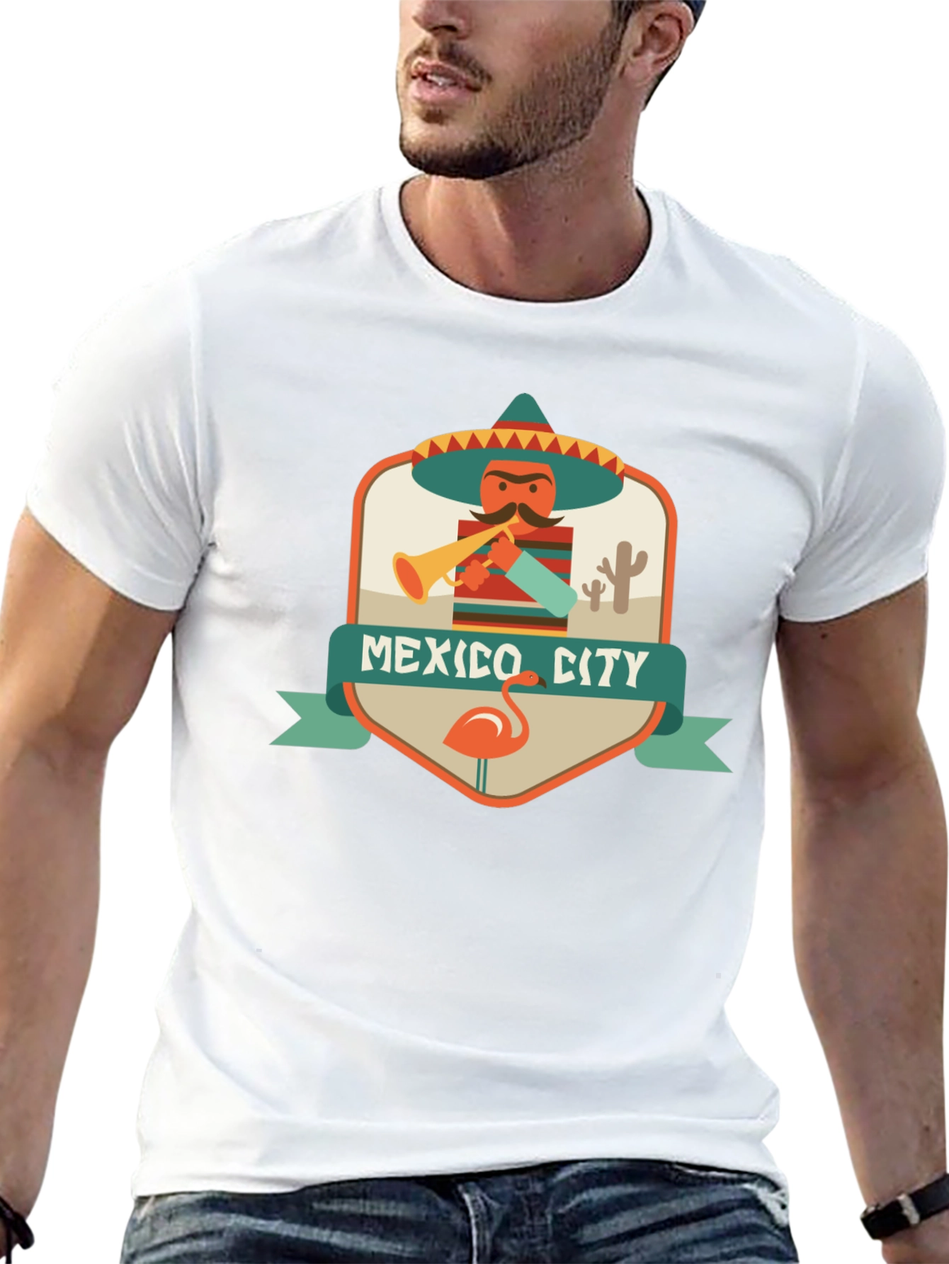 Mexico City Graphic Tee - Mens Black T-Shirt