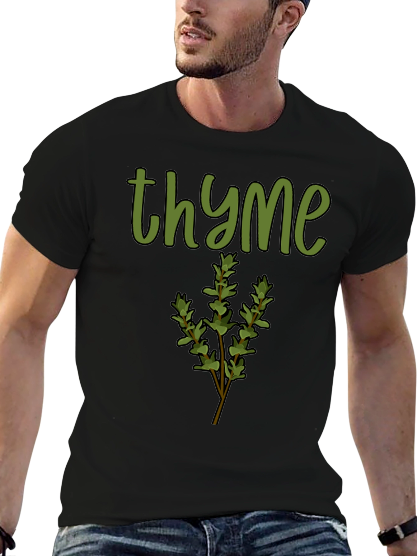 Thyme Graphic Tee - Herb Lovers Shirt