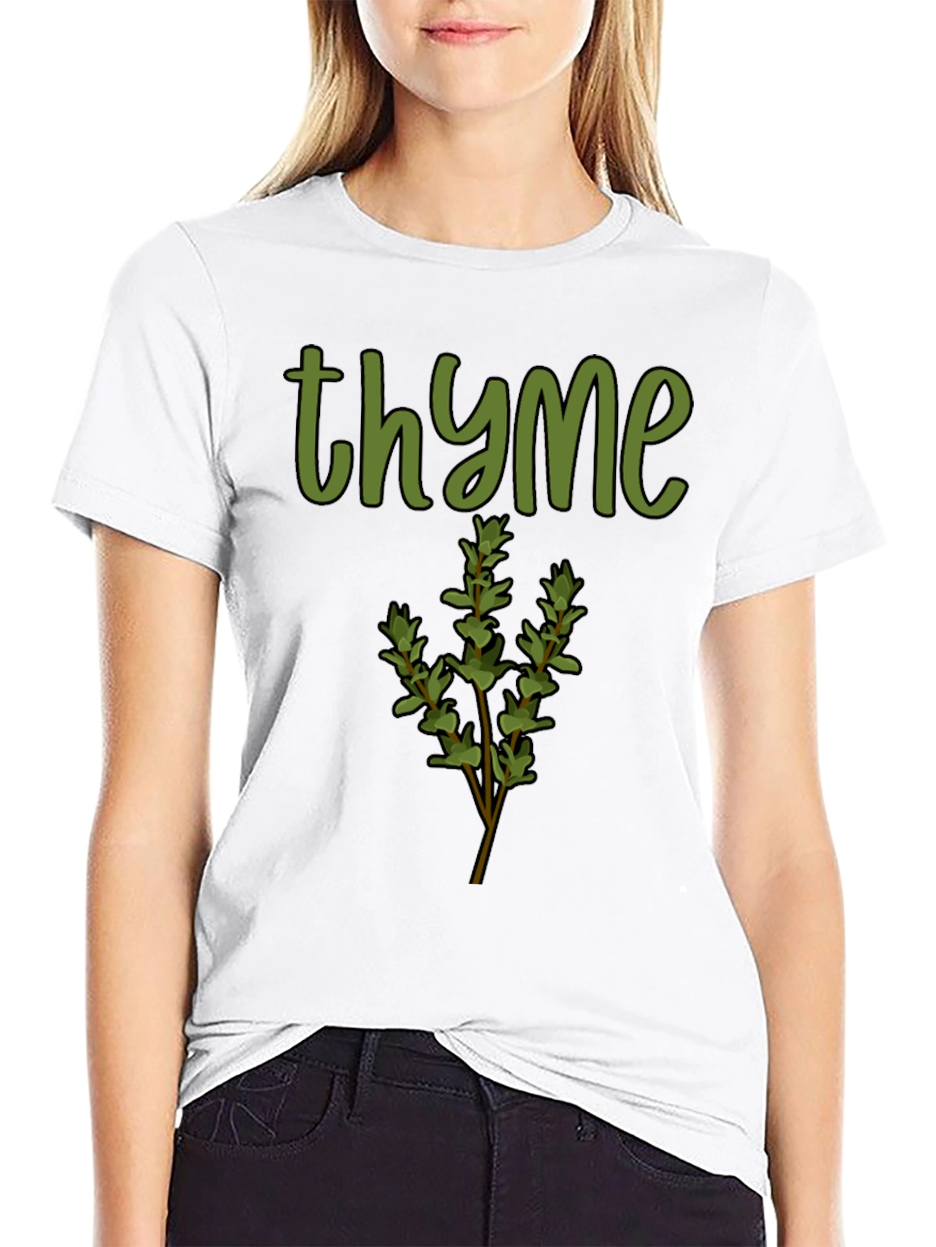 Thyme Graphic Tee - Herb Lovers Shirt
