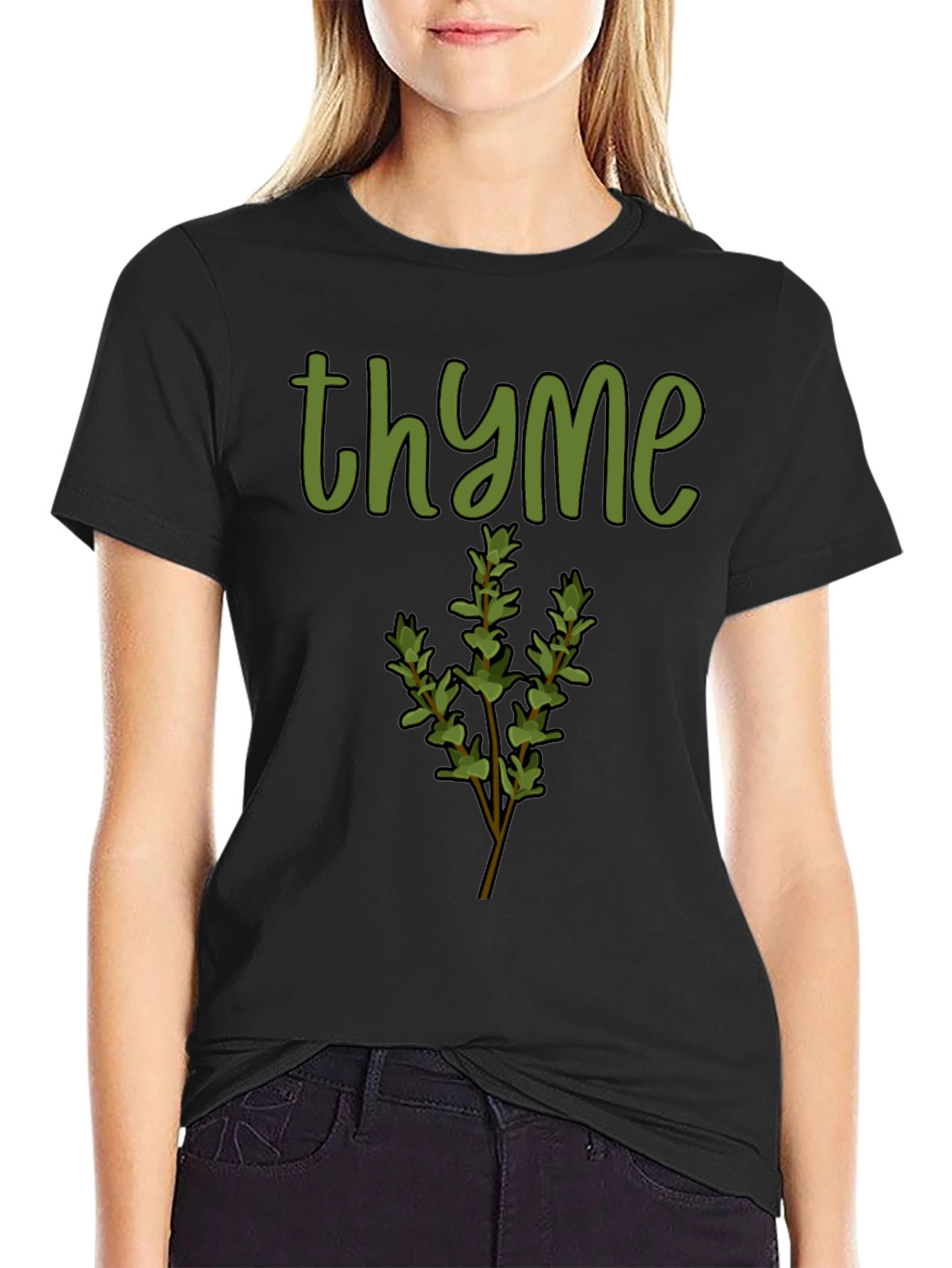 Thyme Graphic Tee - Herb Lovers Shirt