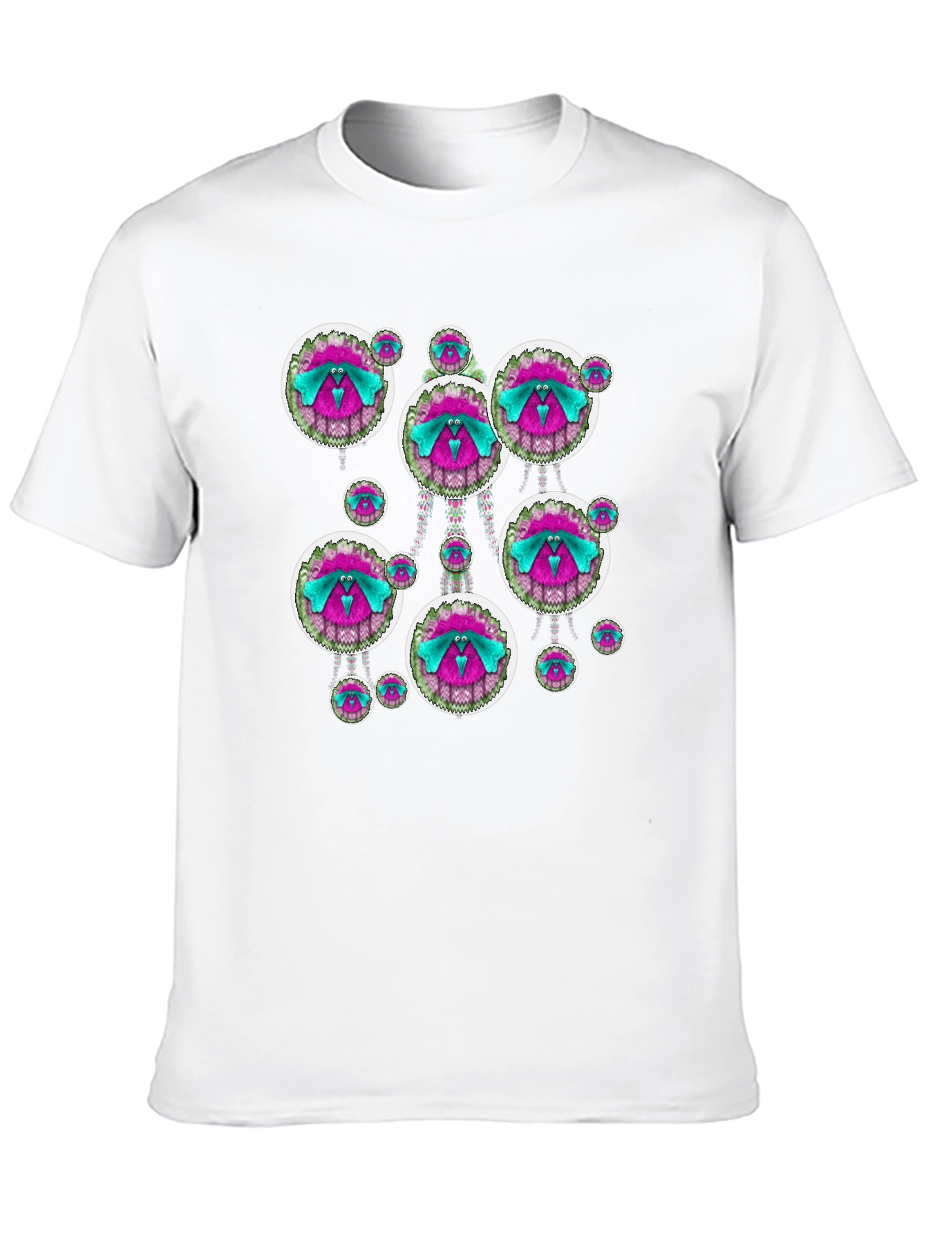 Funky Patterned Black T-Shirt