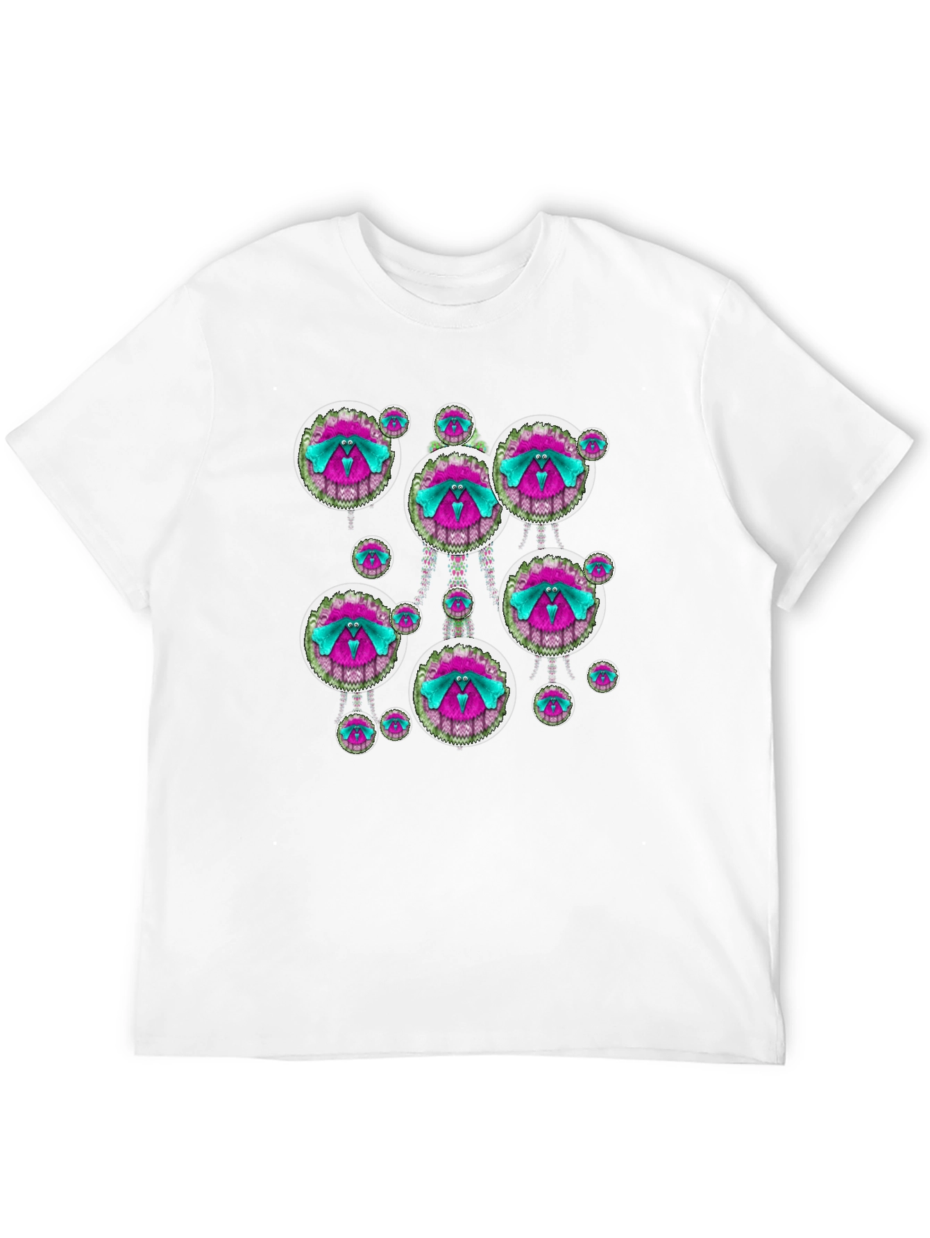 Funky Patterned Black T-Shirt