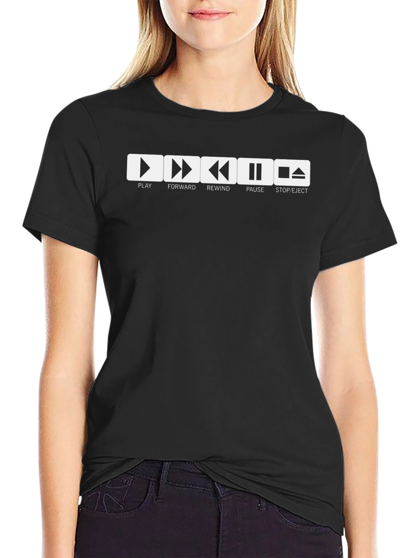 Retro Media Player Graphic Tee