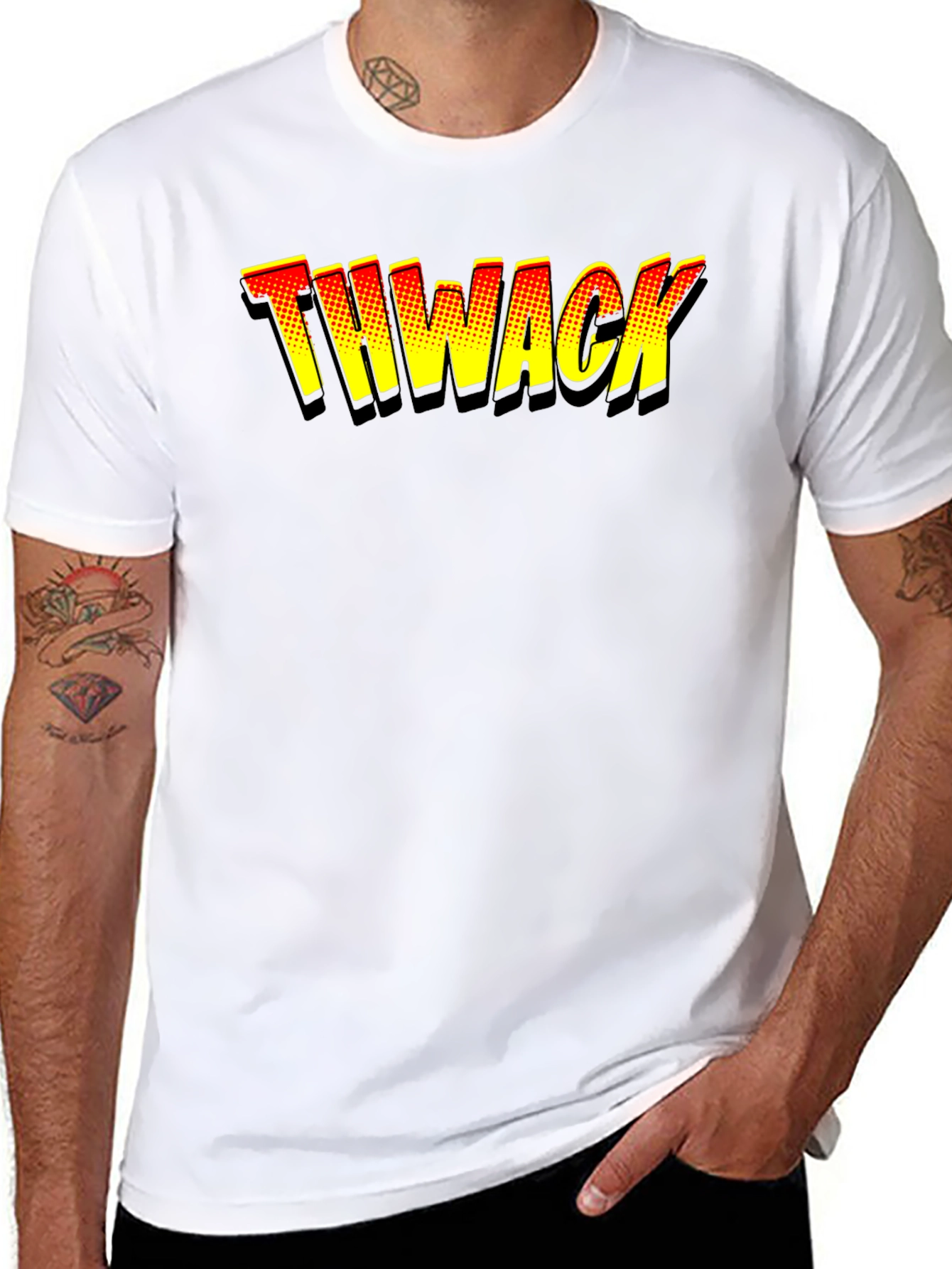 THWACK Comic Book Style T-Shirt - Bold Graphic Tee