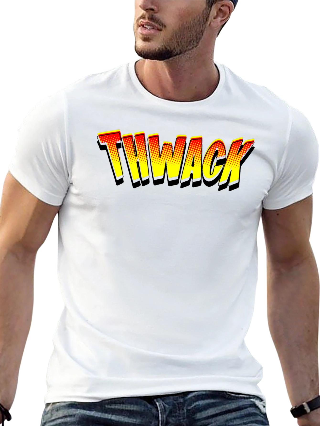 THWACK Comic Book Style T-Shirt - Bold Graphic Tee