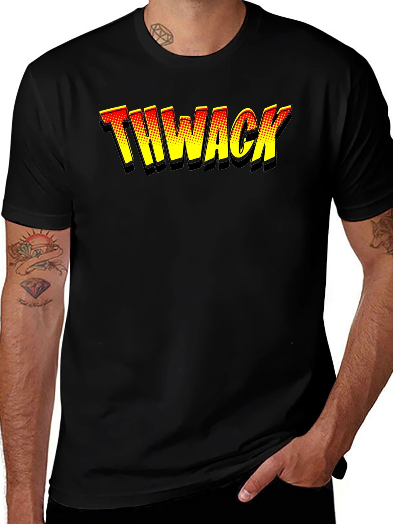 THWACK Comic Book Style T-Shirt - Bold Graphic Tee