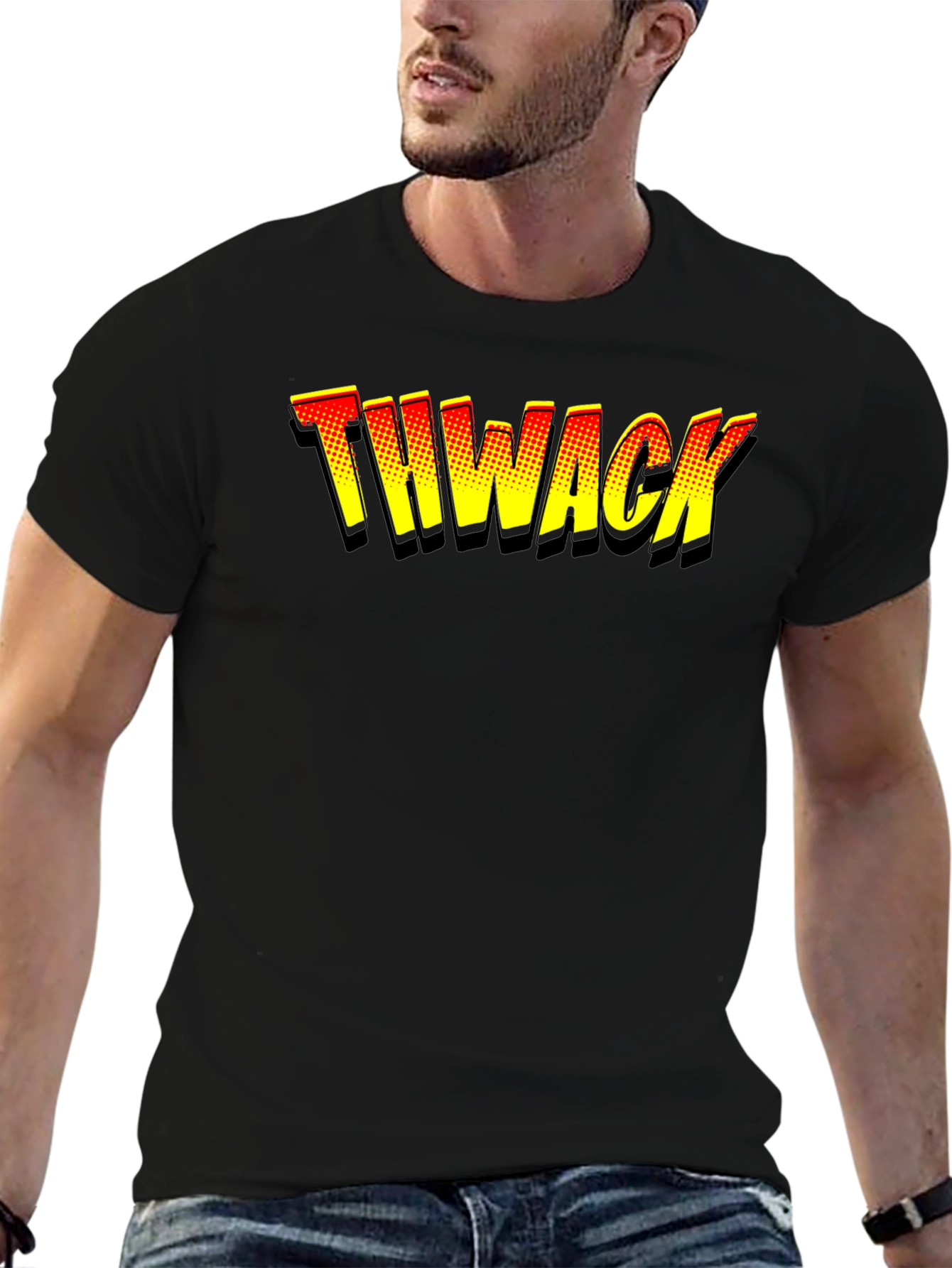 THWACK Comic Book Style T-Shirt - Bold Graphic Tee