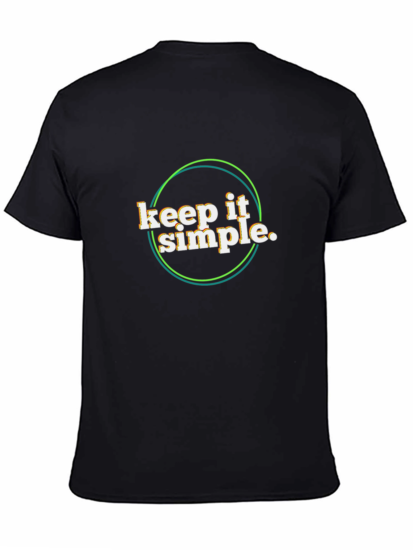 Keep It Simple Black Graphic Tee