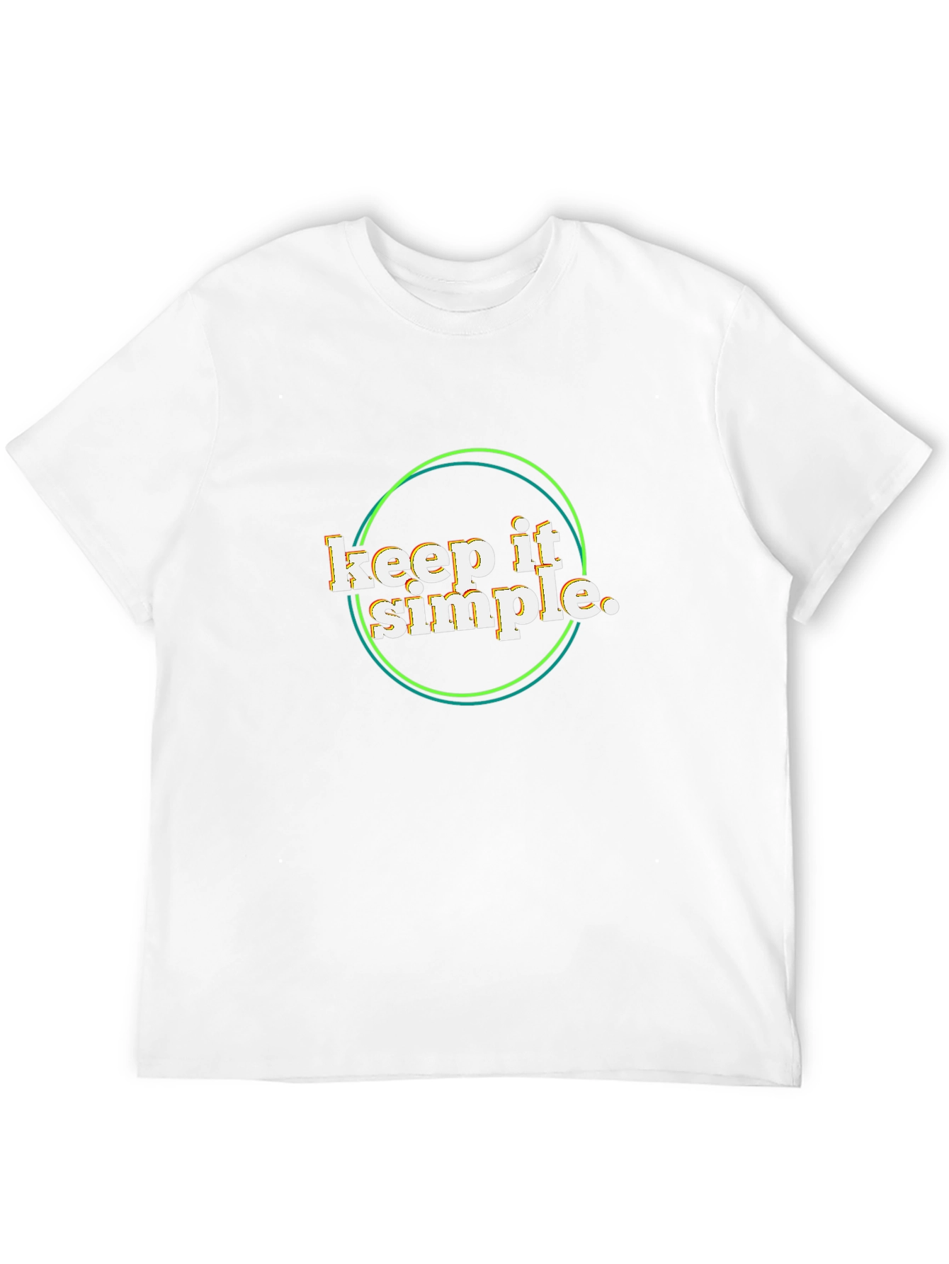 Keep It Simple Black Graphic Tee