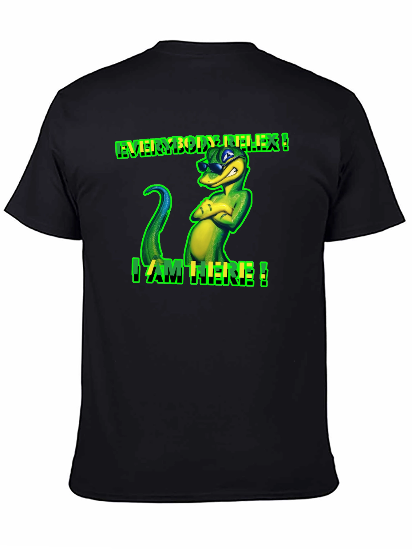 Relaxed Gecko T-Shirt - I Am Here!