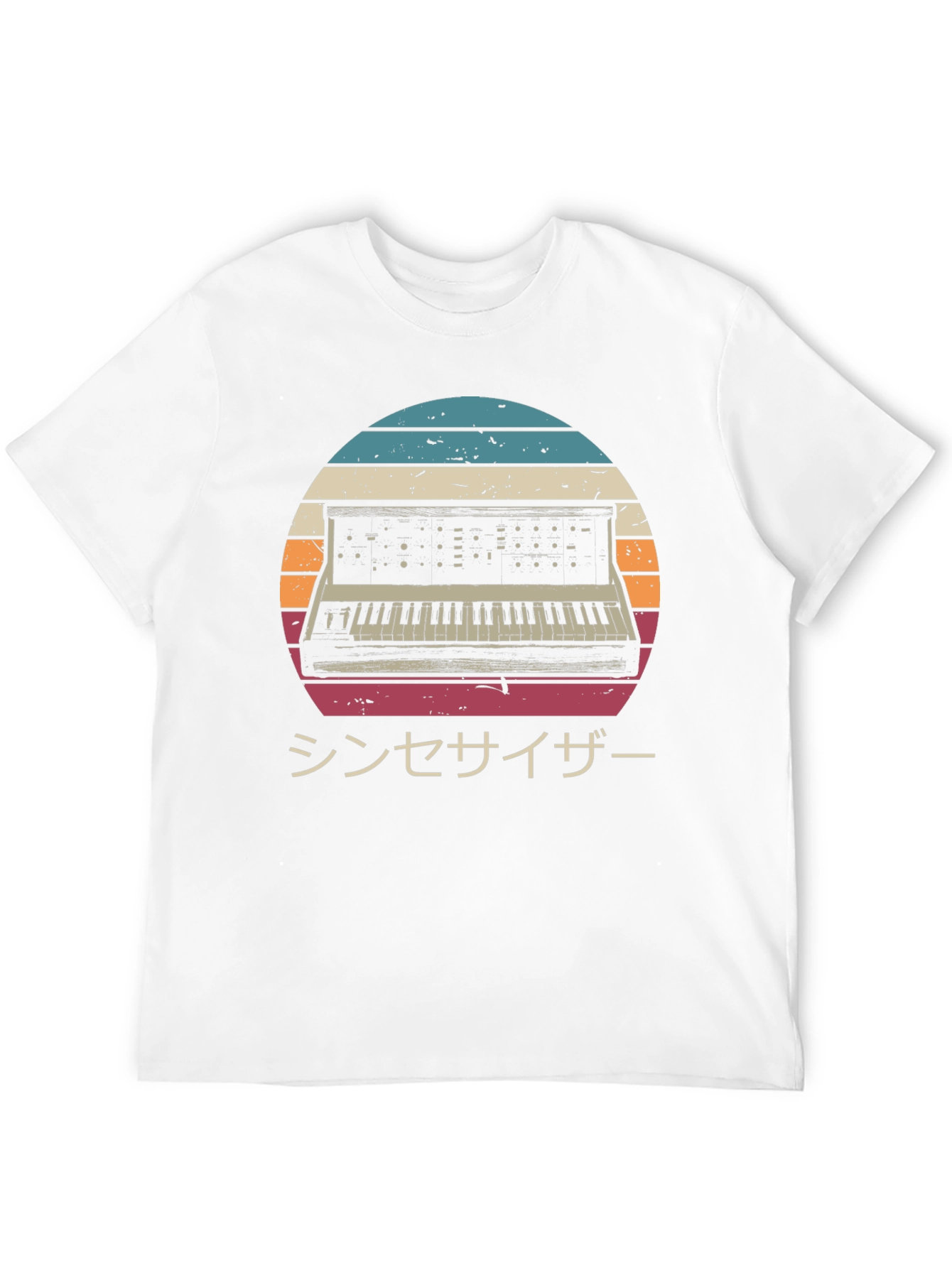 Retro Synthwave T-Shirt - Japanese Synthesizer Design
