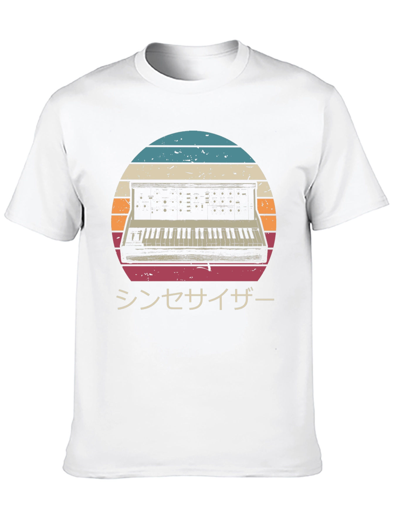 Retro Synthwave T-Shirt - Japanese Synthesizer Design