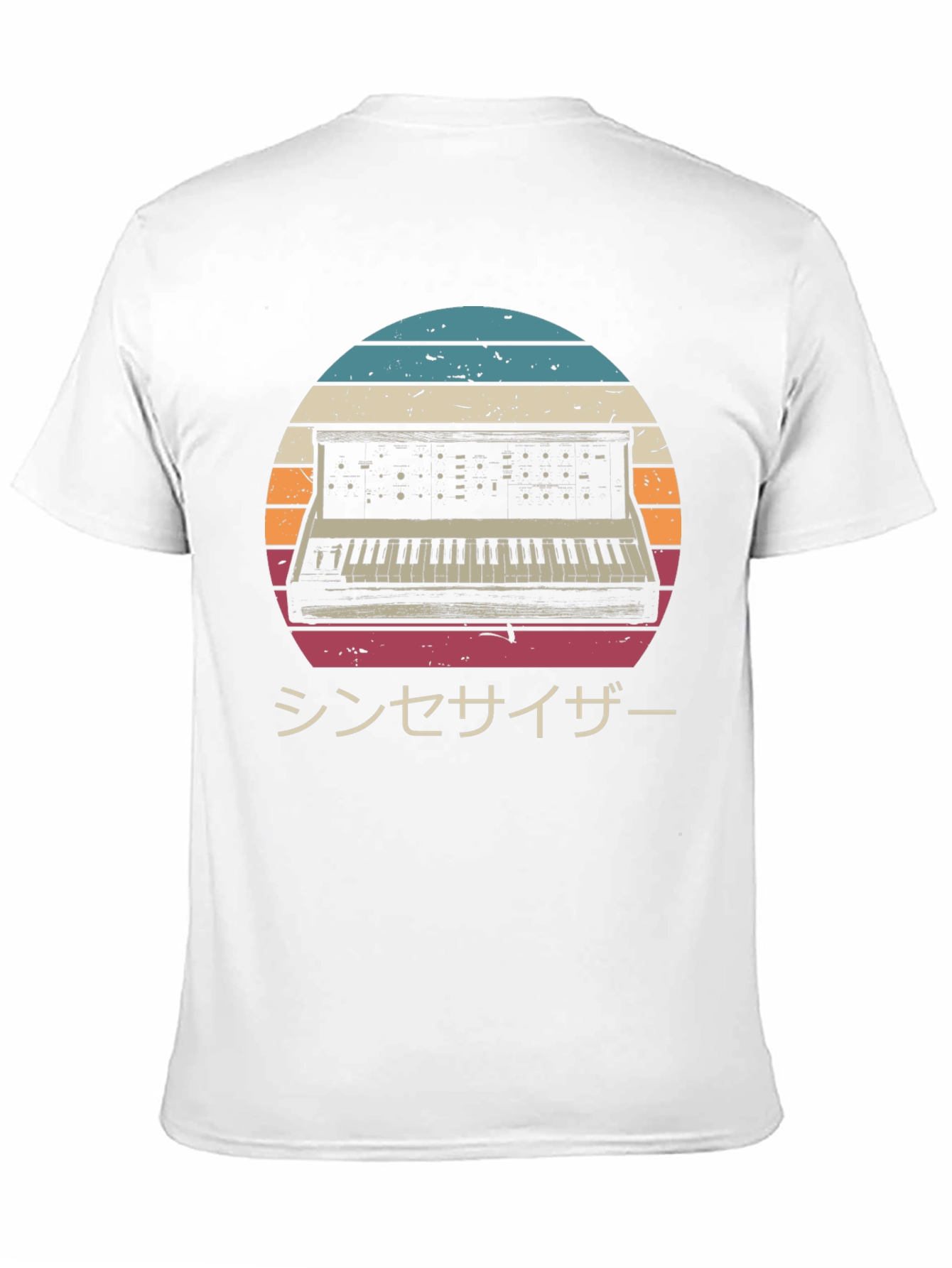Retro Synthwave T-Shirt - Japanese Synthesizer Design