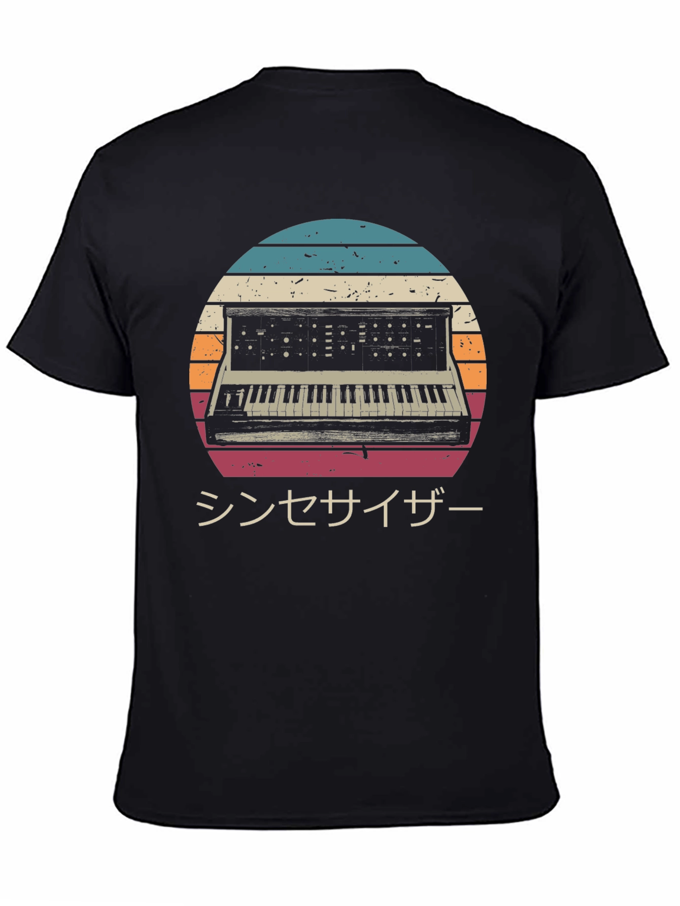 Retro Synthwave T-Shirt - Japanese Synthesizer Design