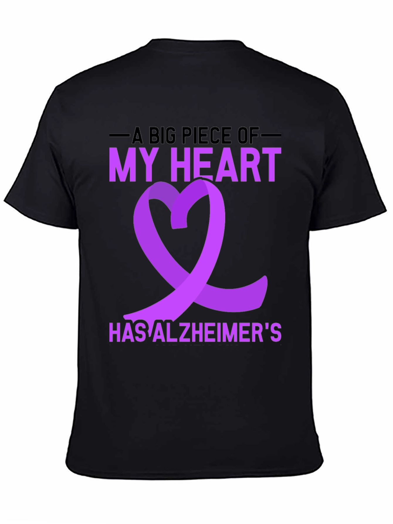 Alzheimers Awareness T-Shirt Purple Ribbon
