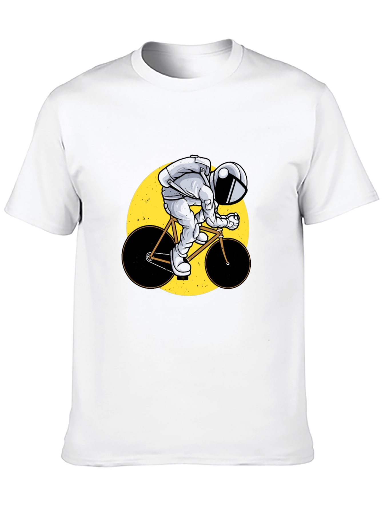 Astronaut Cyclist Graphic T-Shirt