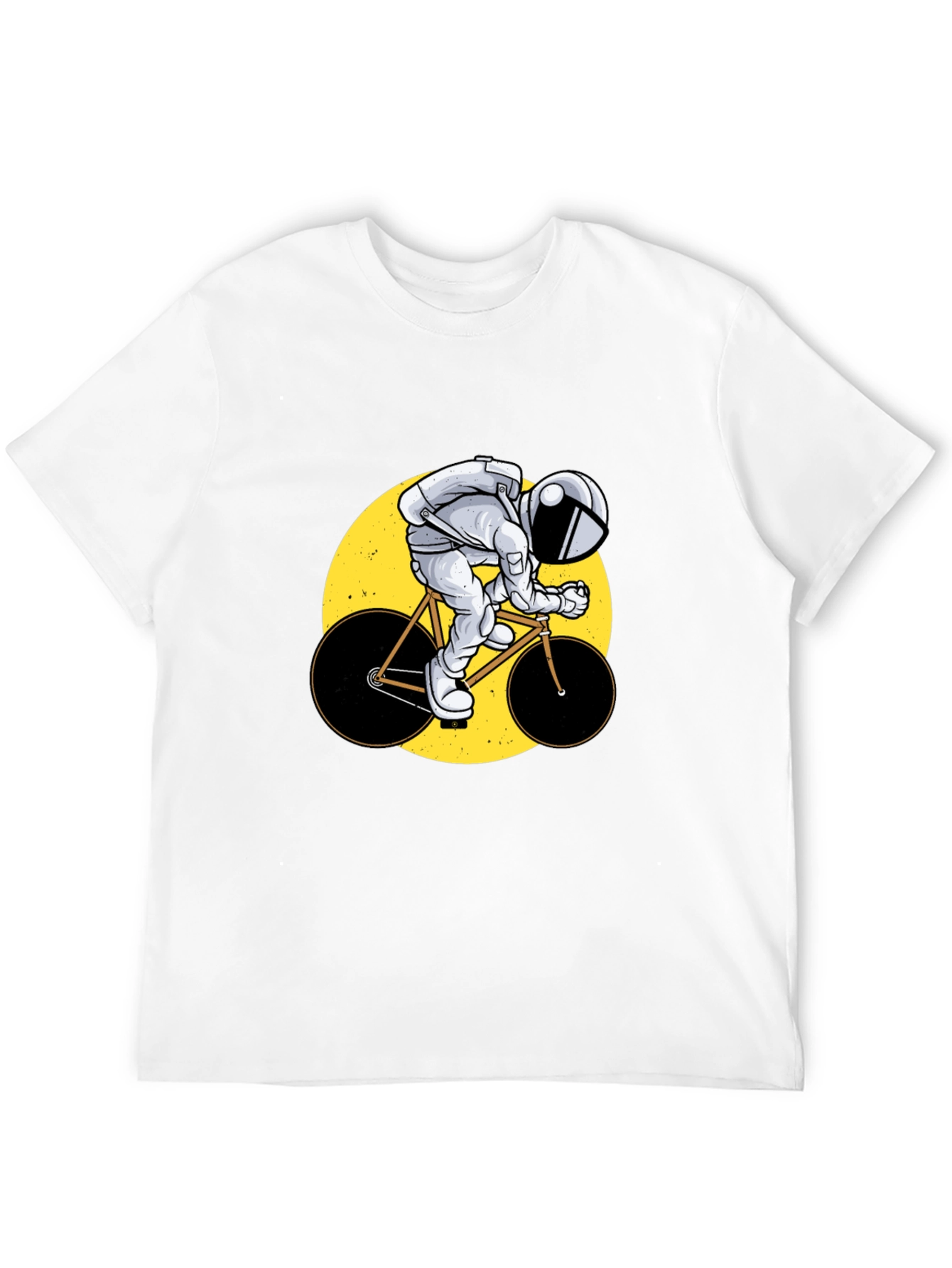 Astronaut Cyclist Graphic T-Shirt
